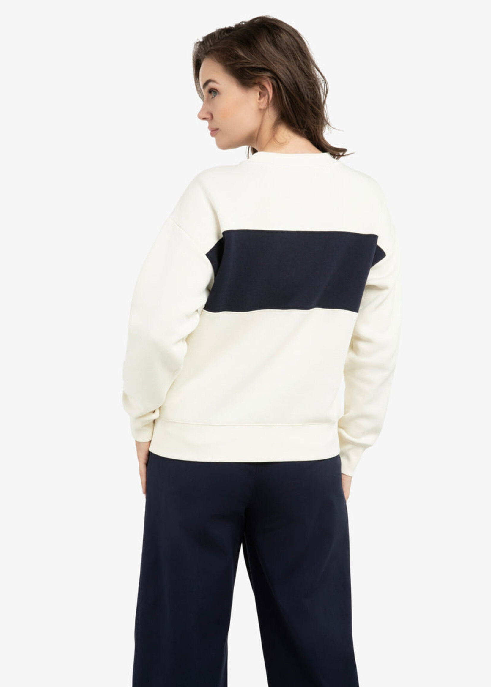Yaya Women YAYA Sweat-Shirt Colorblock - Navy