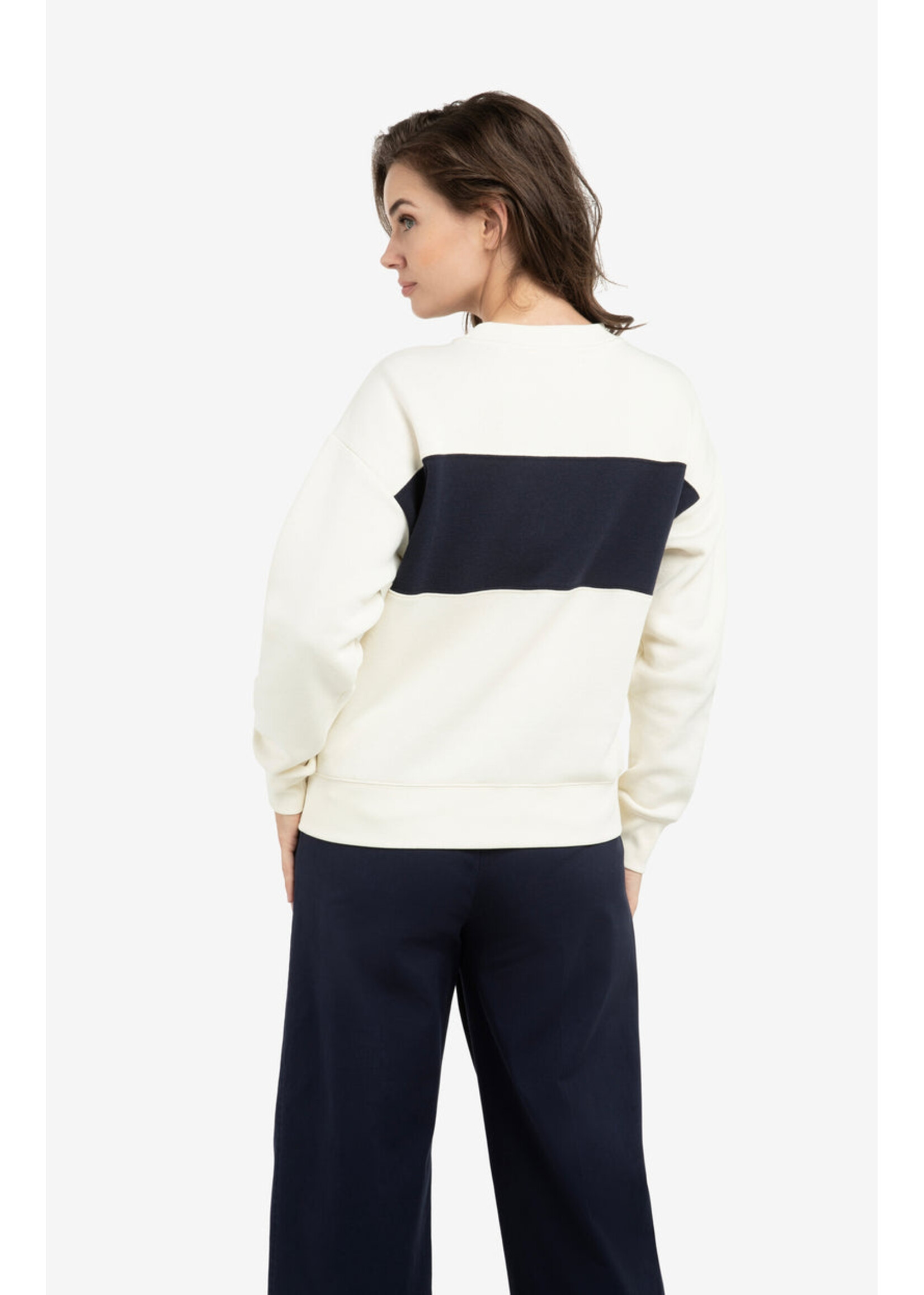 Yaya Women YAYA Sweat-Shirt Colorblock - Navy