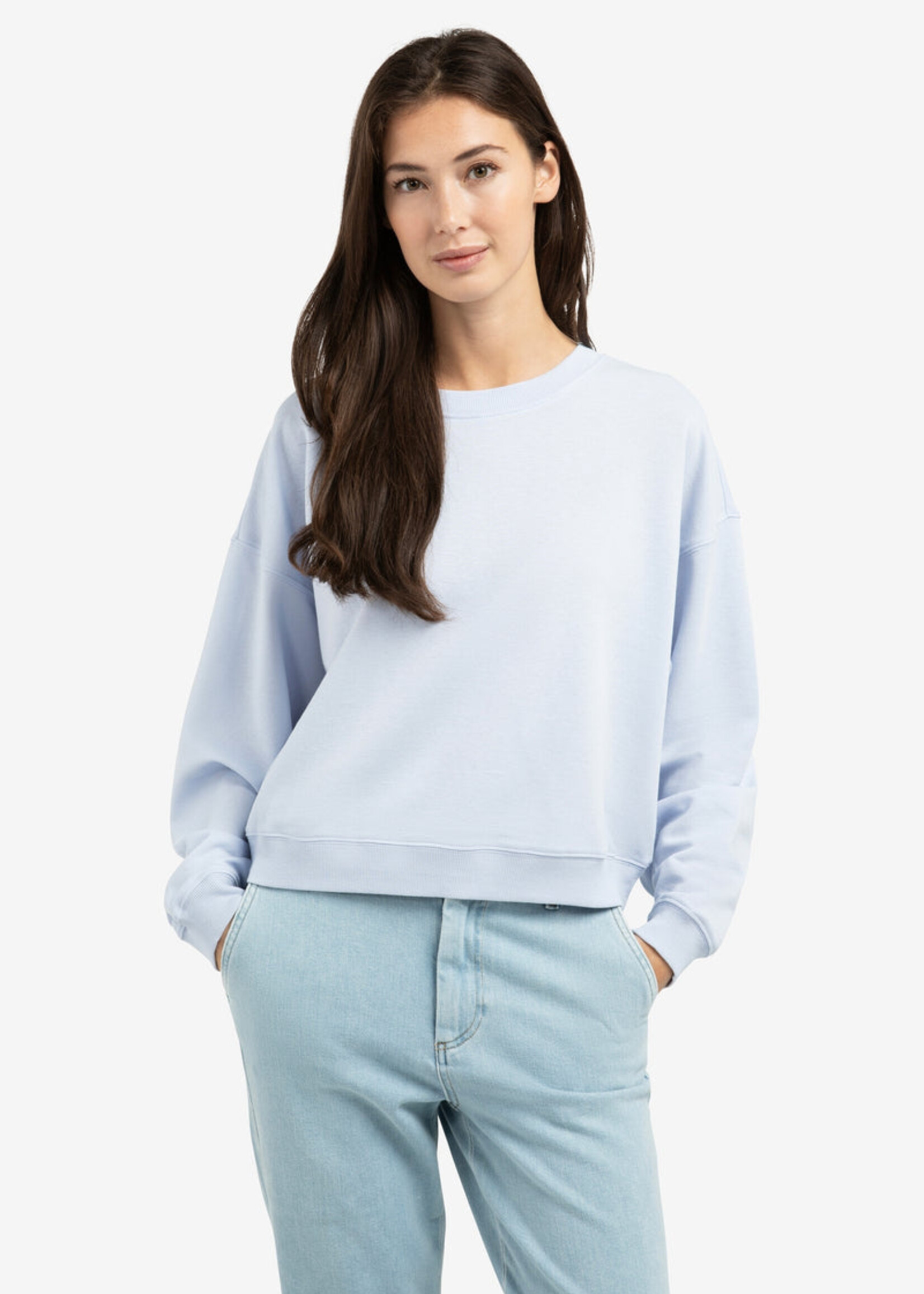 Yaya Women YAYA Light Weight Sweatshirt - Ice Blue