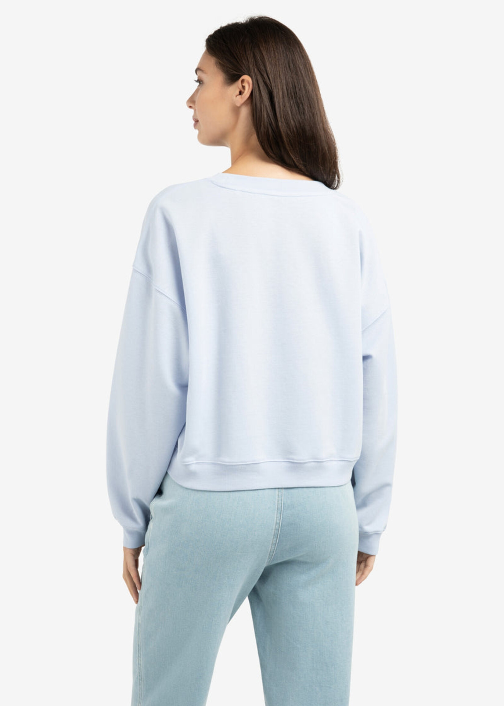 Yaya Women YAYA Light Weight Sweatshirt - Ice Blue