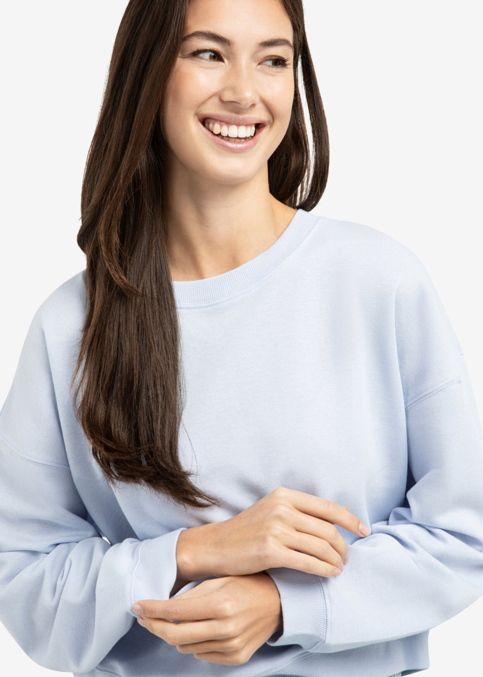 Yaya Women YAYA Light Weight Sweatshirt - Ice Blue