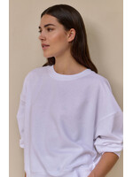 Yaya Women YAYA Sweat-Shirt Léger - Pure White