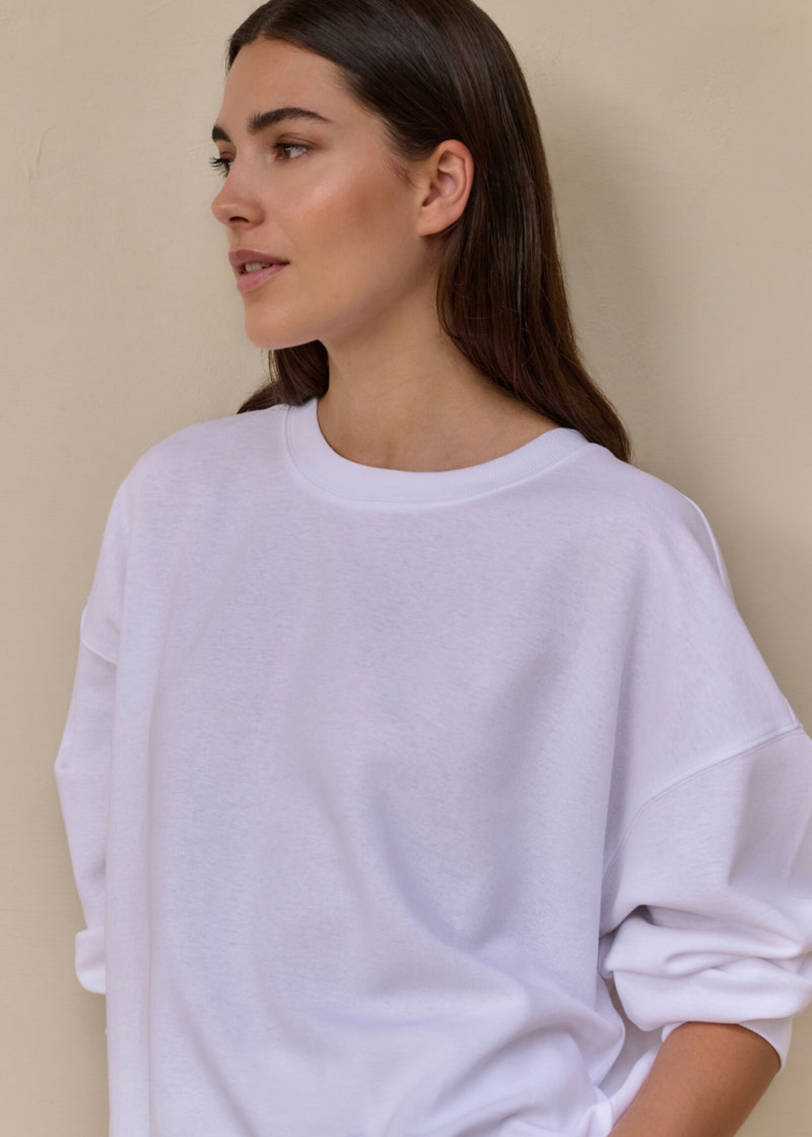Yaya Women YAYA Light Weight Sweatshirt - Pure White