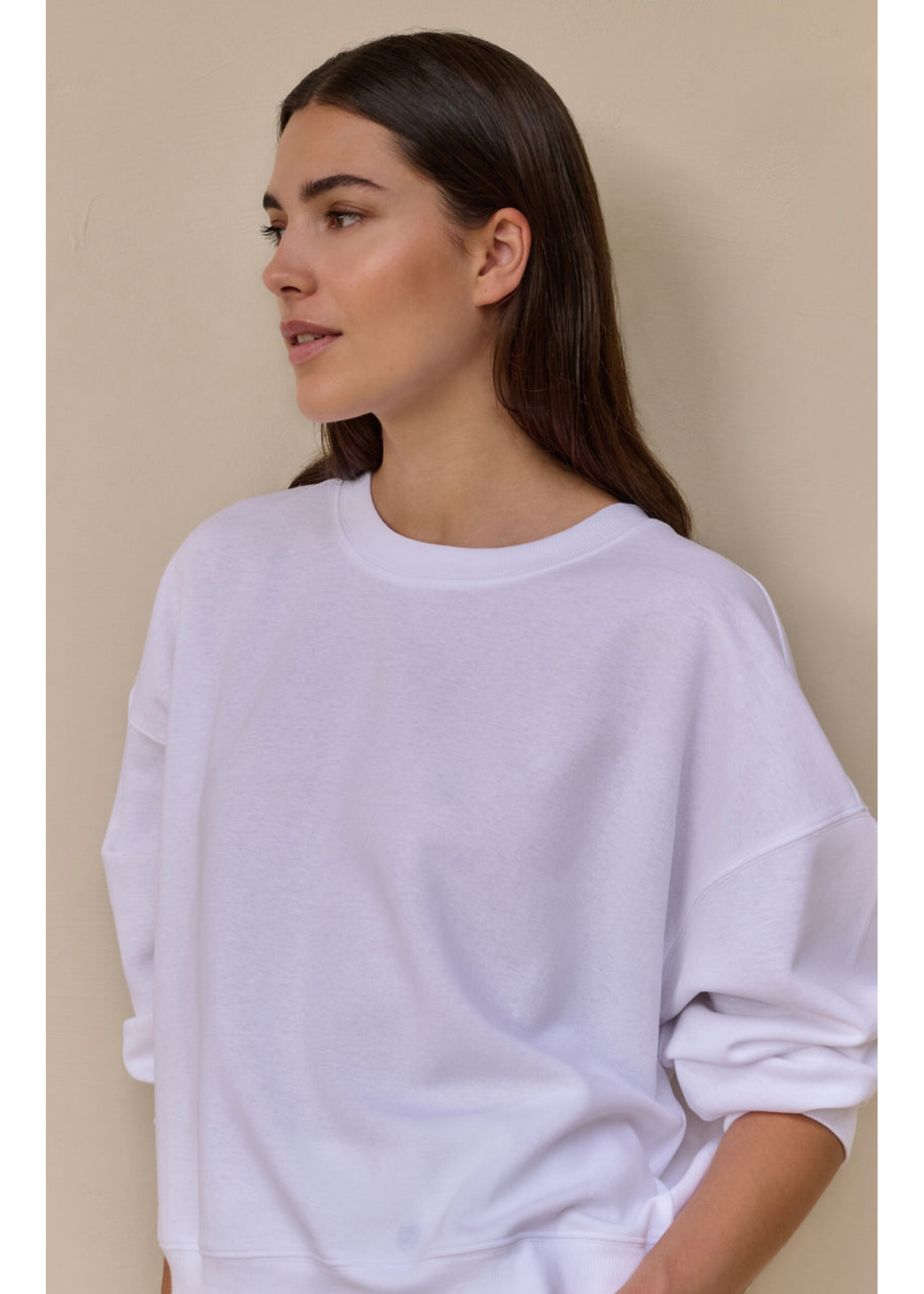 Yaya Women YAYA Light Weight Sweatshirt - Pure White