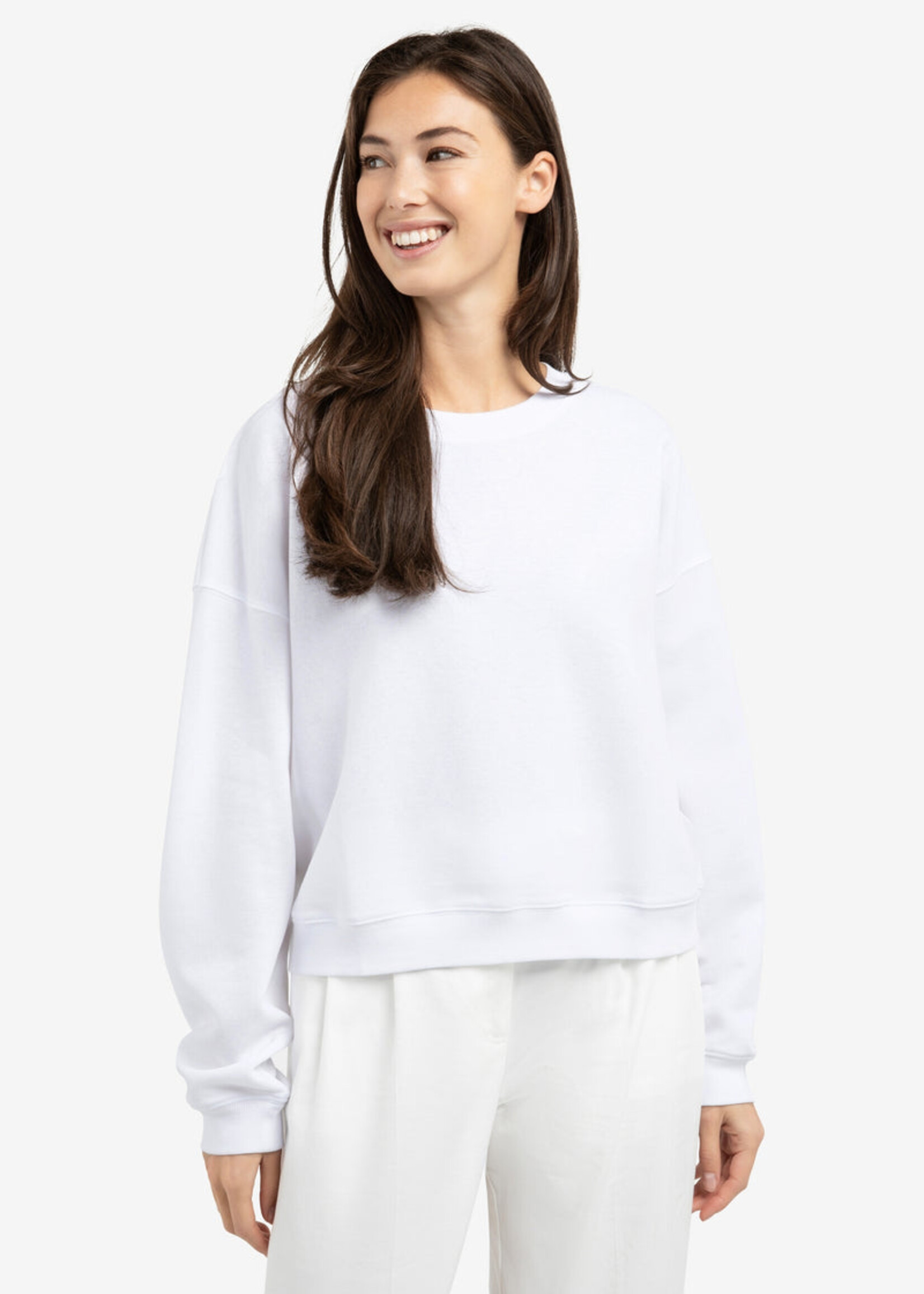 Yaya Women YAYA Light Weight Sweatshirt - Pure White