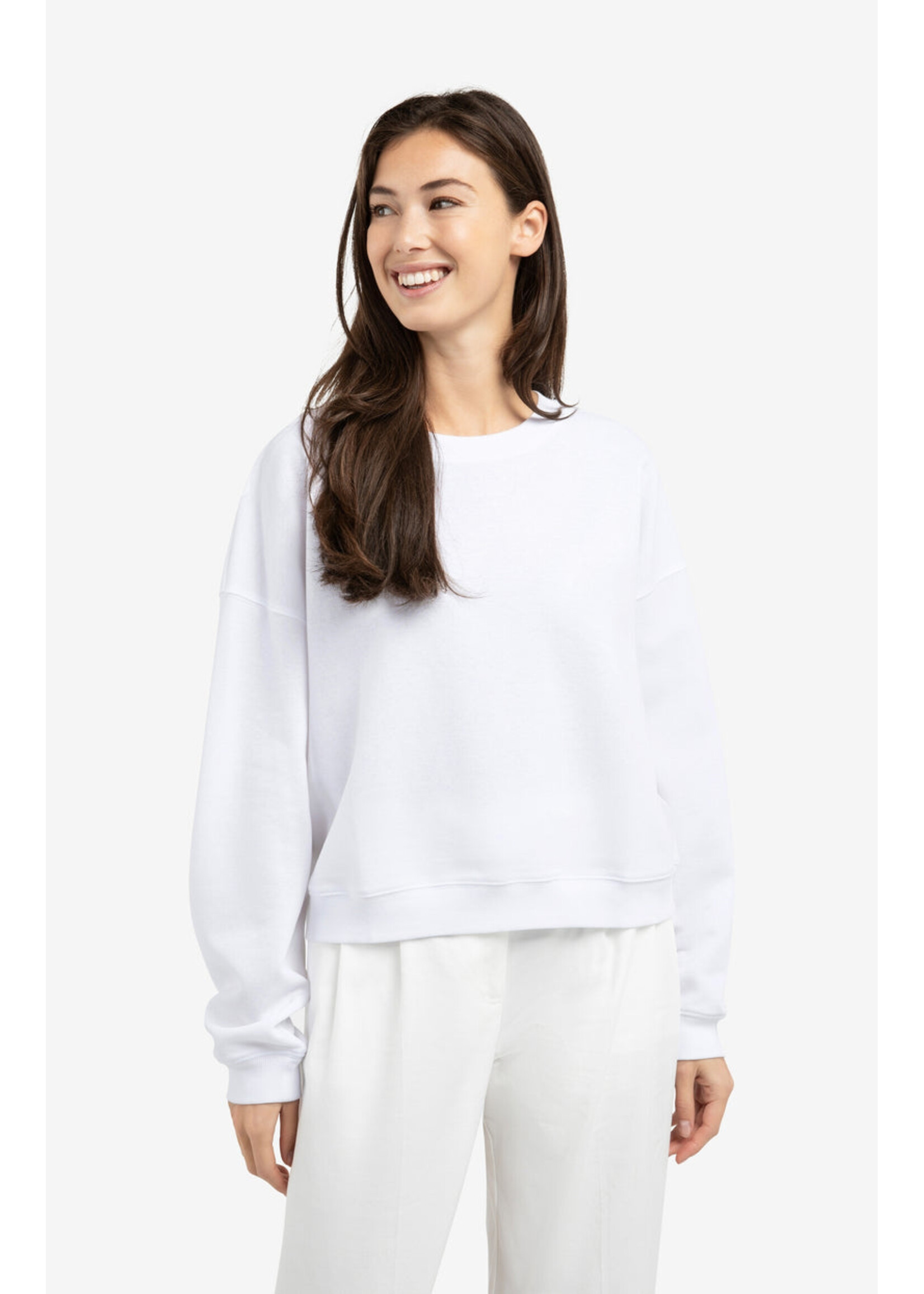 Yaya Women YAYA Sweat-Shirt Léger - Pure White