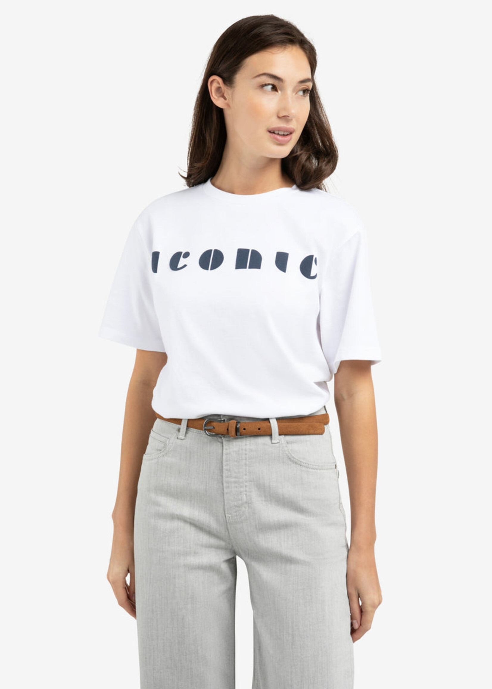 Yaya Women YAYA T-shirt À Motif Artistique - Pure White