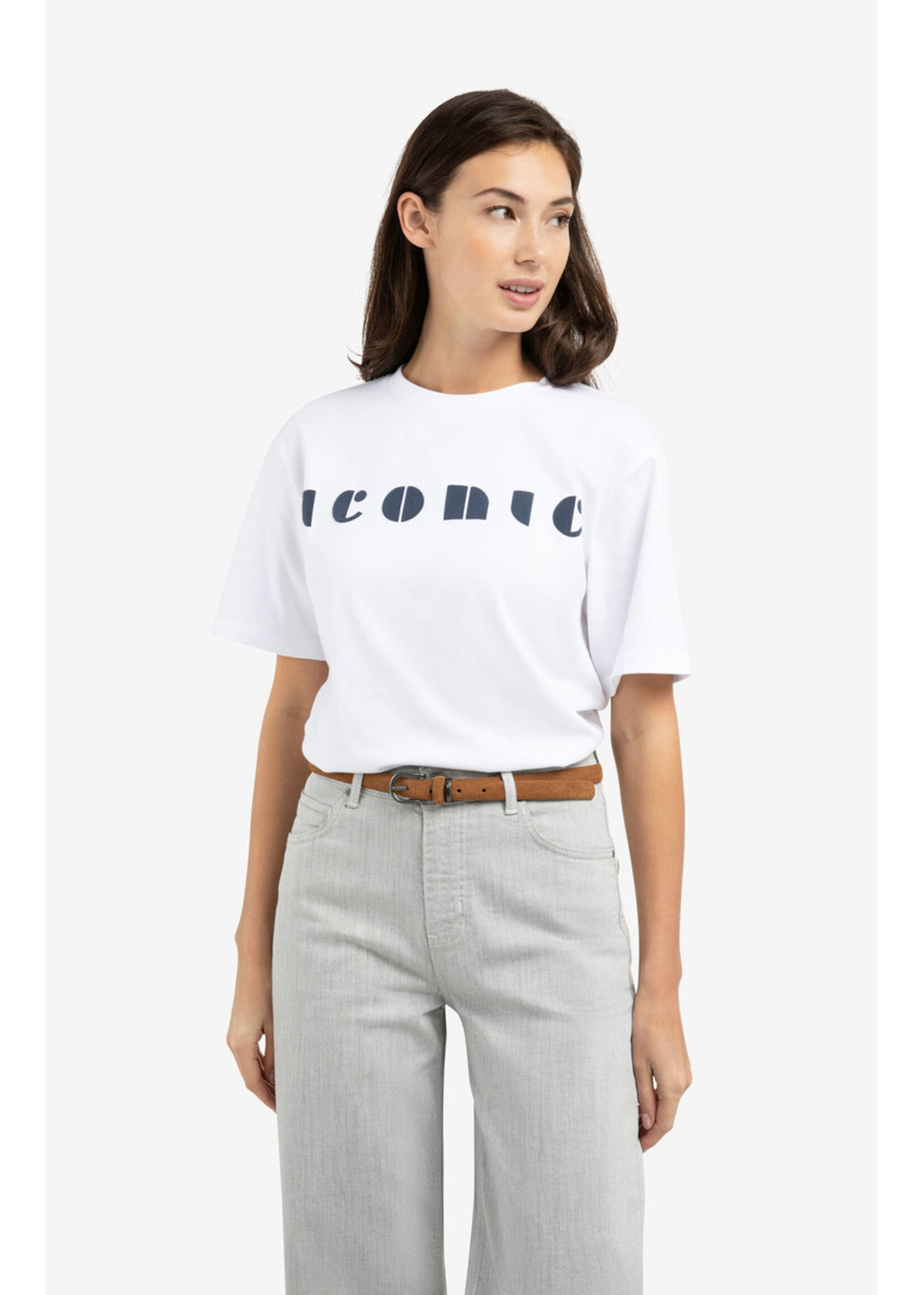 Yaya Women YAYA Artwork T-Shirt - Pure White