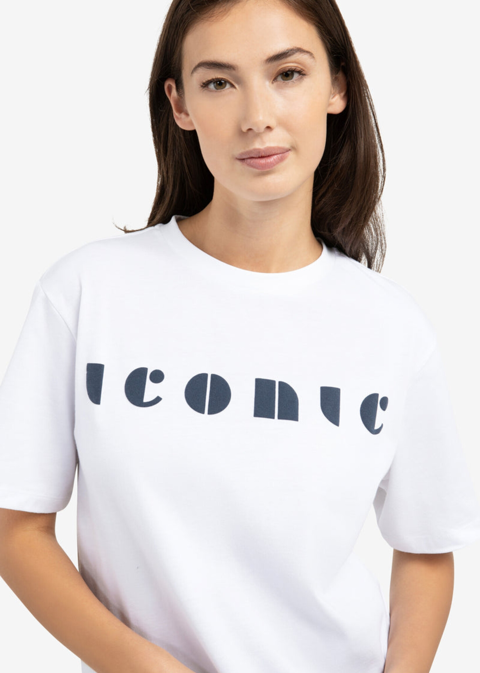 Yaya Women YAYA T-shirt À Motif Artistique - Pure White