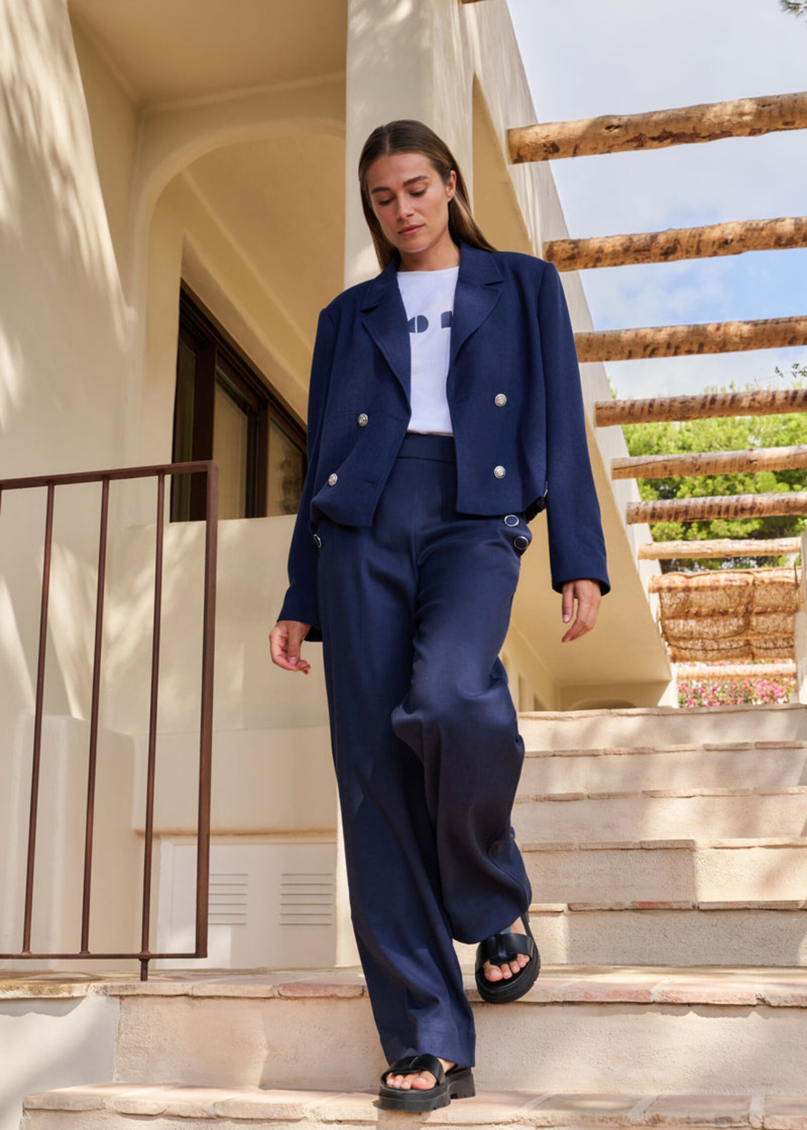 Yaya Women YAYA T-shirt À Motif Artistique - Pure White