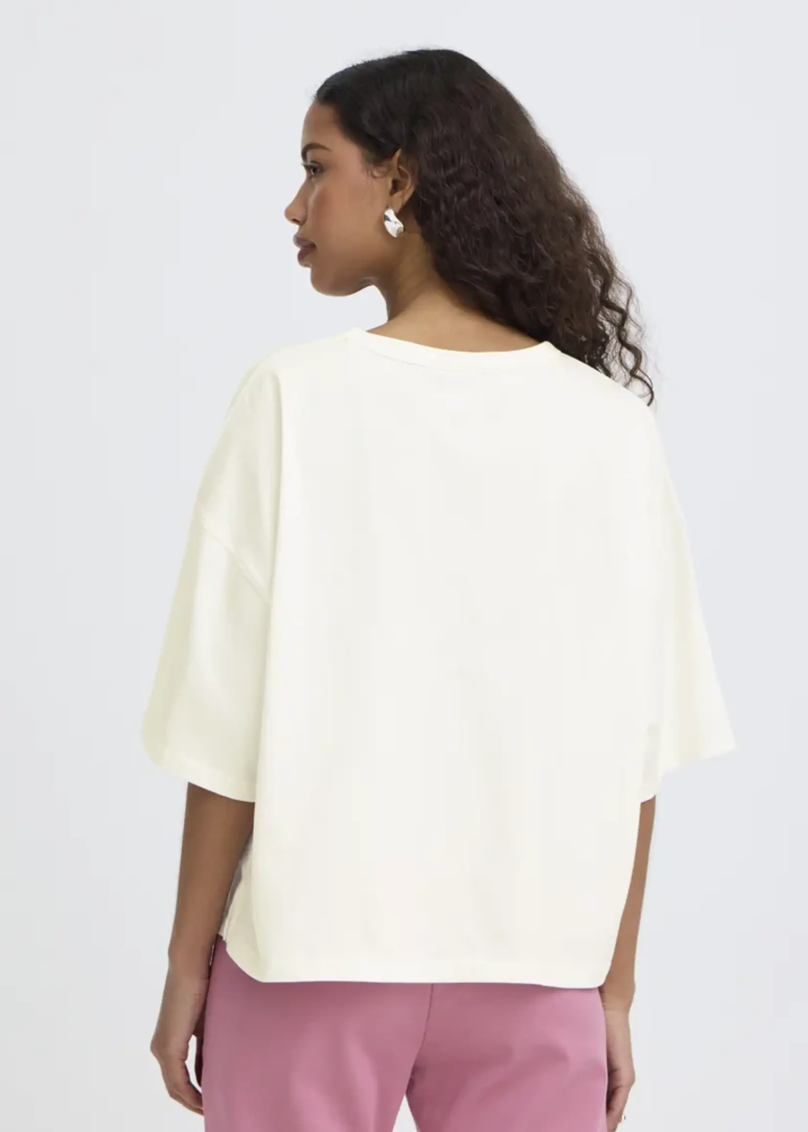 ICHI ICHI IHPalmer Loose T-Shirt - Cloud Dancer