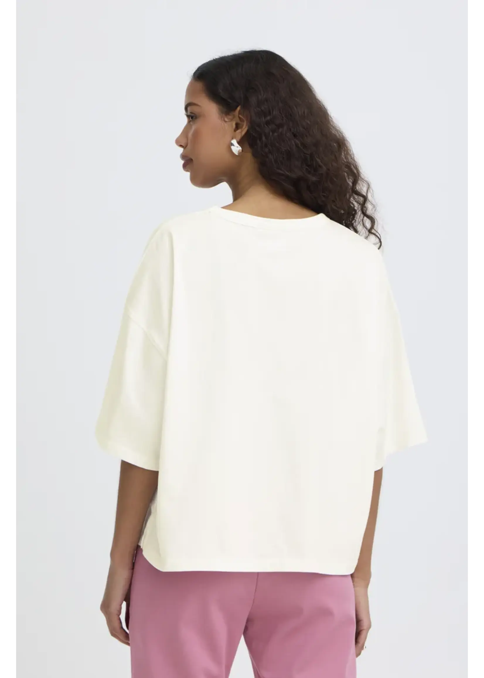 ICHI ICHI IHPalmer Loose T-Shirt - Cloud Dancer