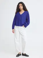 ICHI ICHI T-Shirt Manches Longues IHLinno - Blue