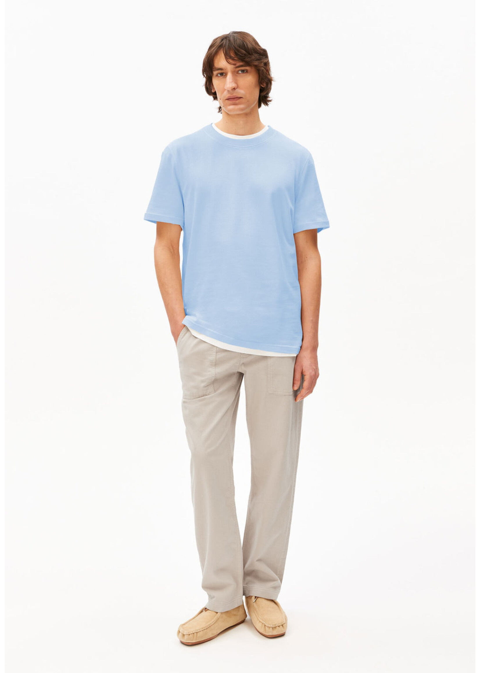 Armedangels Armedangels T-Shirt Jaames - Wedgwood
