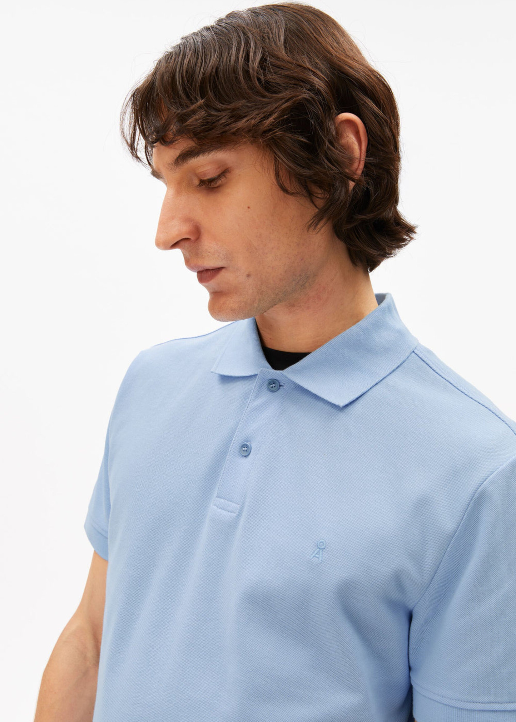 Armedangels Armedangels Polo Maario - Wedgwood