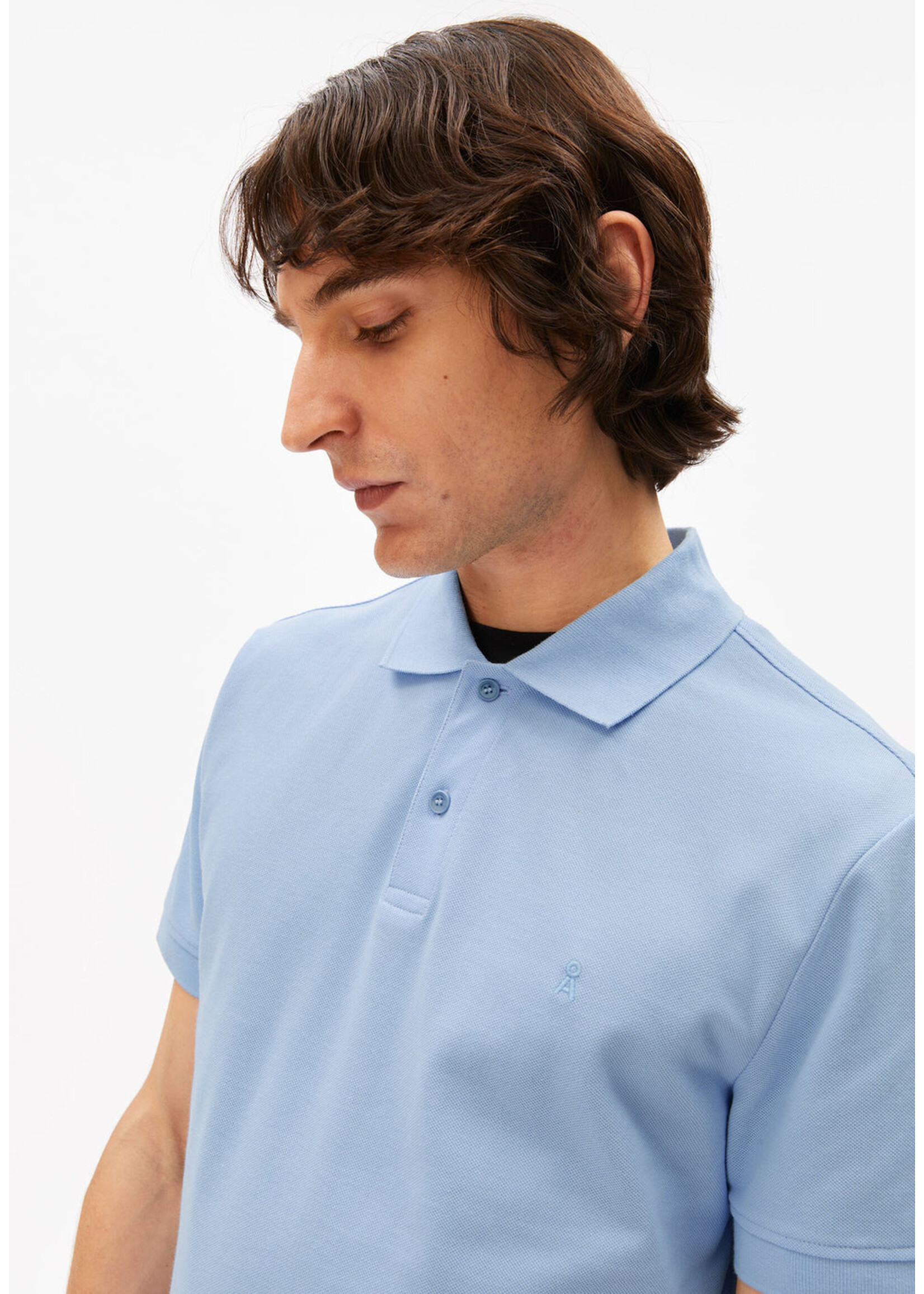 Armedangels Armedangels Polo Maario - Wedgwood