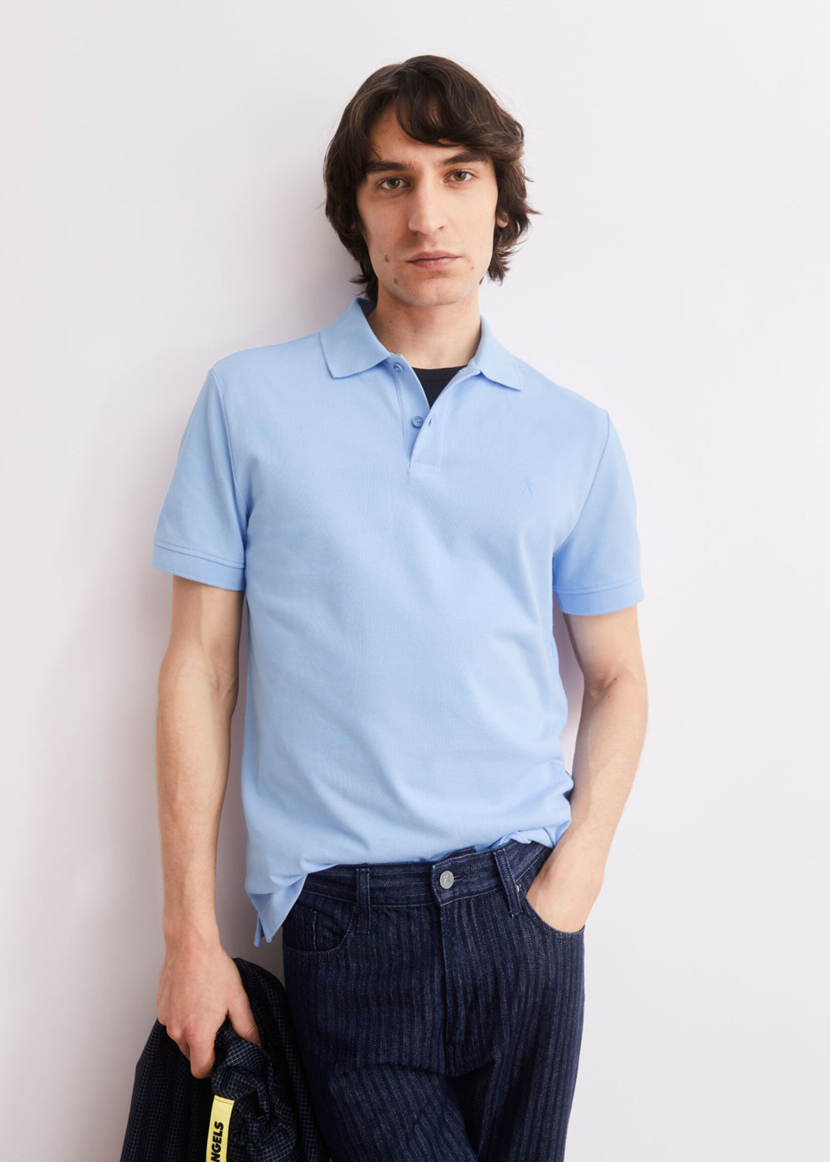 Armedangels Armedangels Polo Maario - Wedgwood