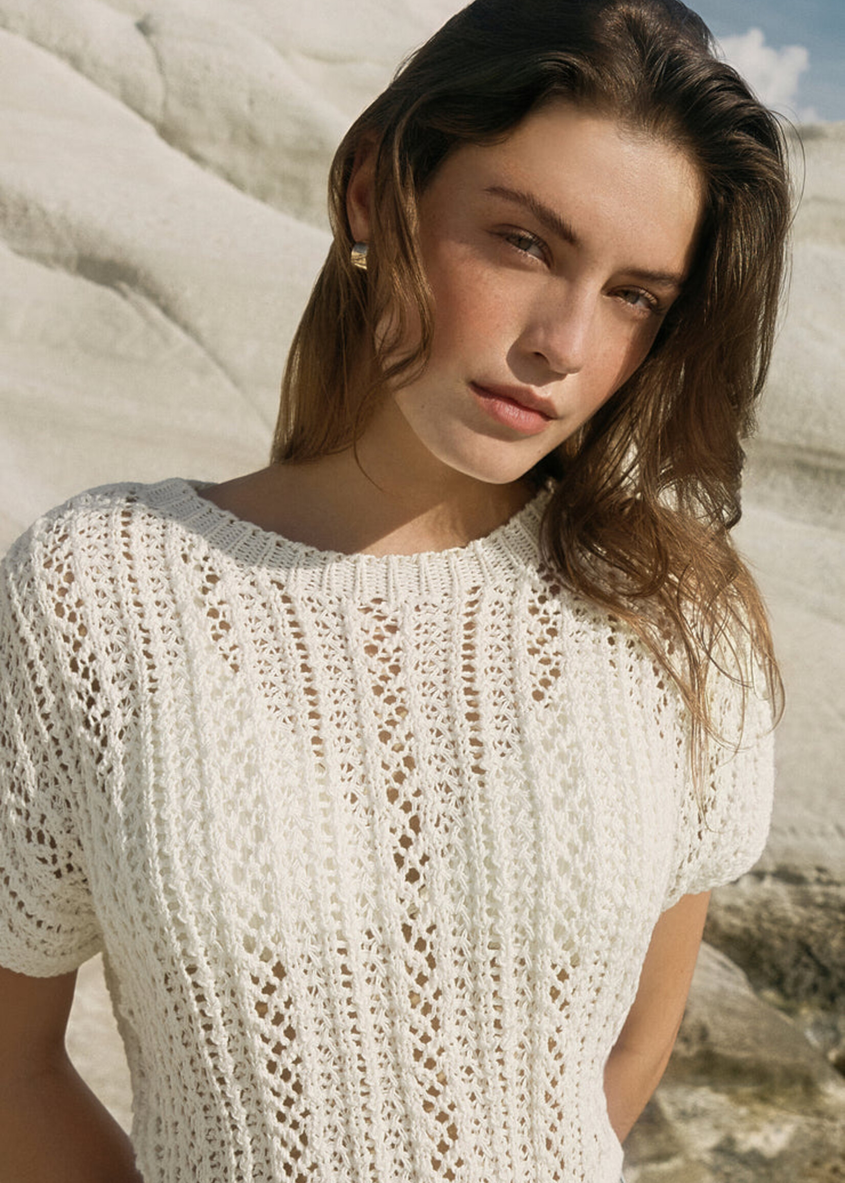 Z-Supply Z-Supply Ballast Crochet Top - White