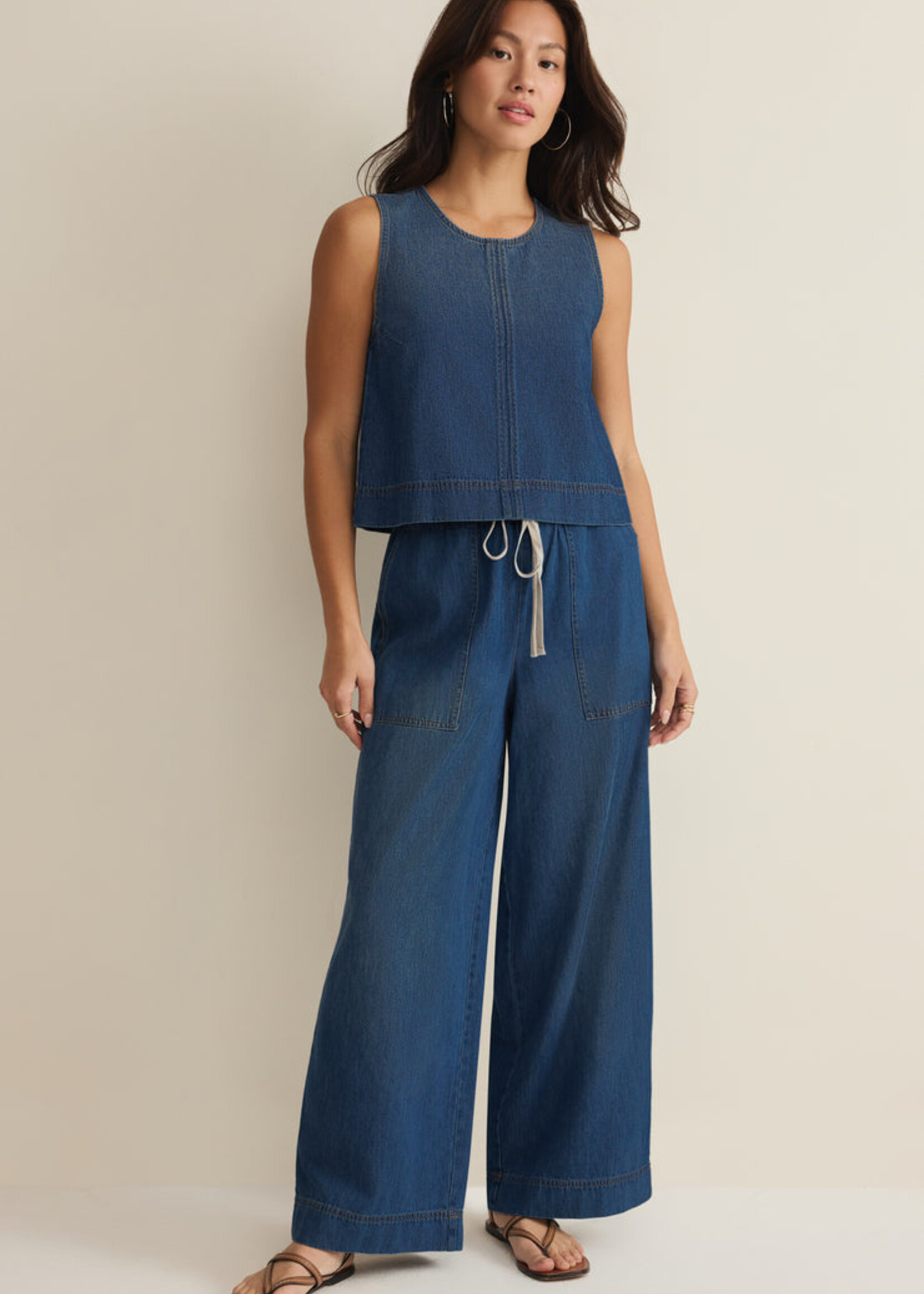 Z-Supply Z-Supply Pantalon Utilitaire En Denim Daycation - Deep Water