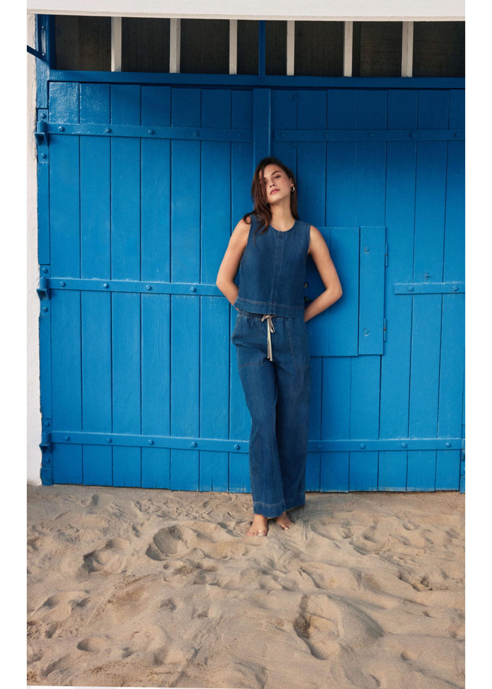 Z-Supply Z-Supply Pantalon Utilitaire En Denim Daycation - Deep Water