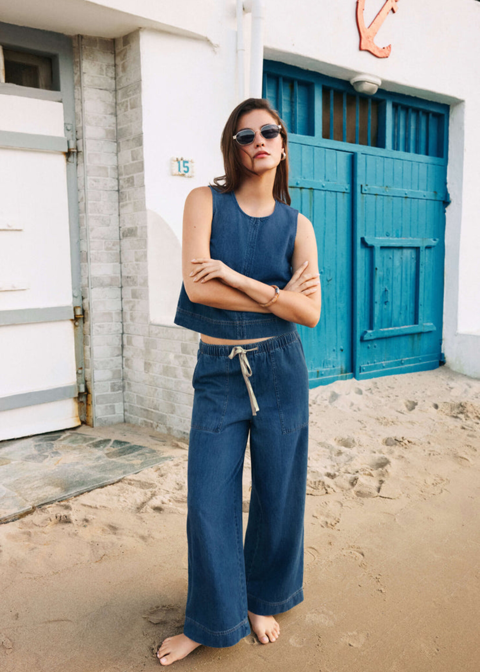 Z-Supply Z-Supply Sun Seeker Denim Tank - Deep Water