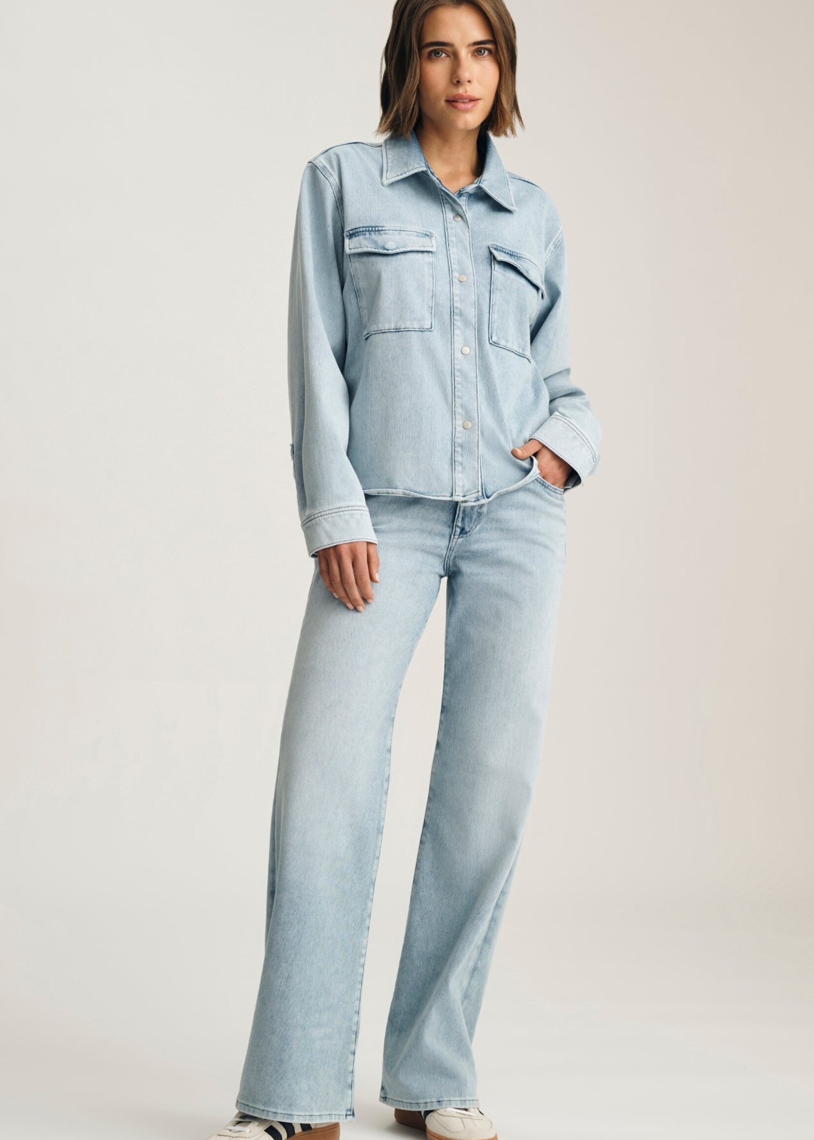 Mavi Mavi Sabrina Wide Leg Jeans - Light Move