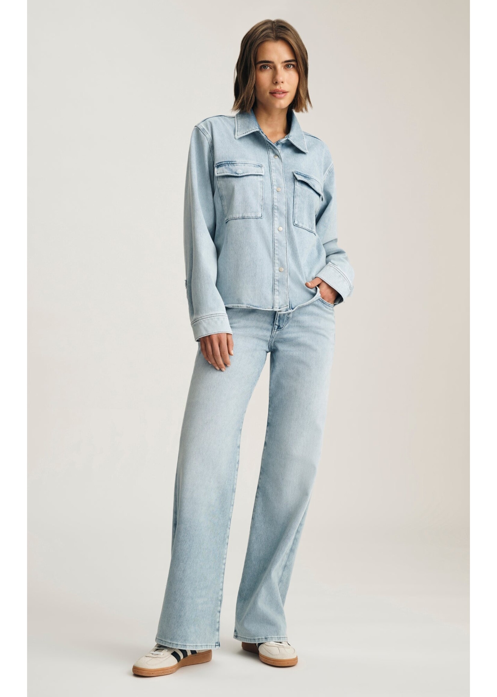 Mavi Mavi Sabrina Wide Leg Jeans - Light Move