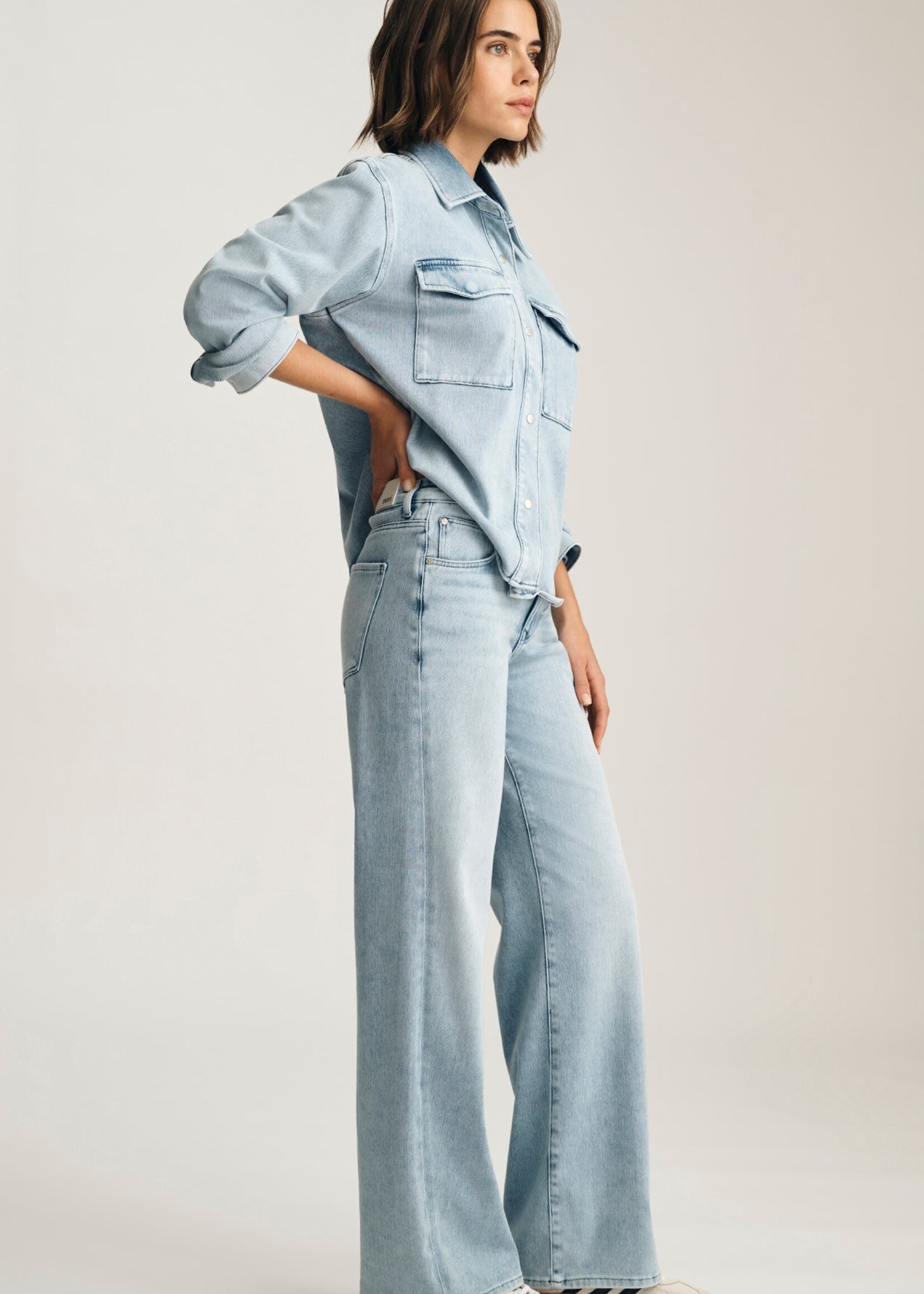 Mavi Mavi Sabrina Wide Leg Jeans - Light Move