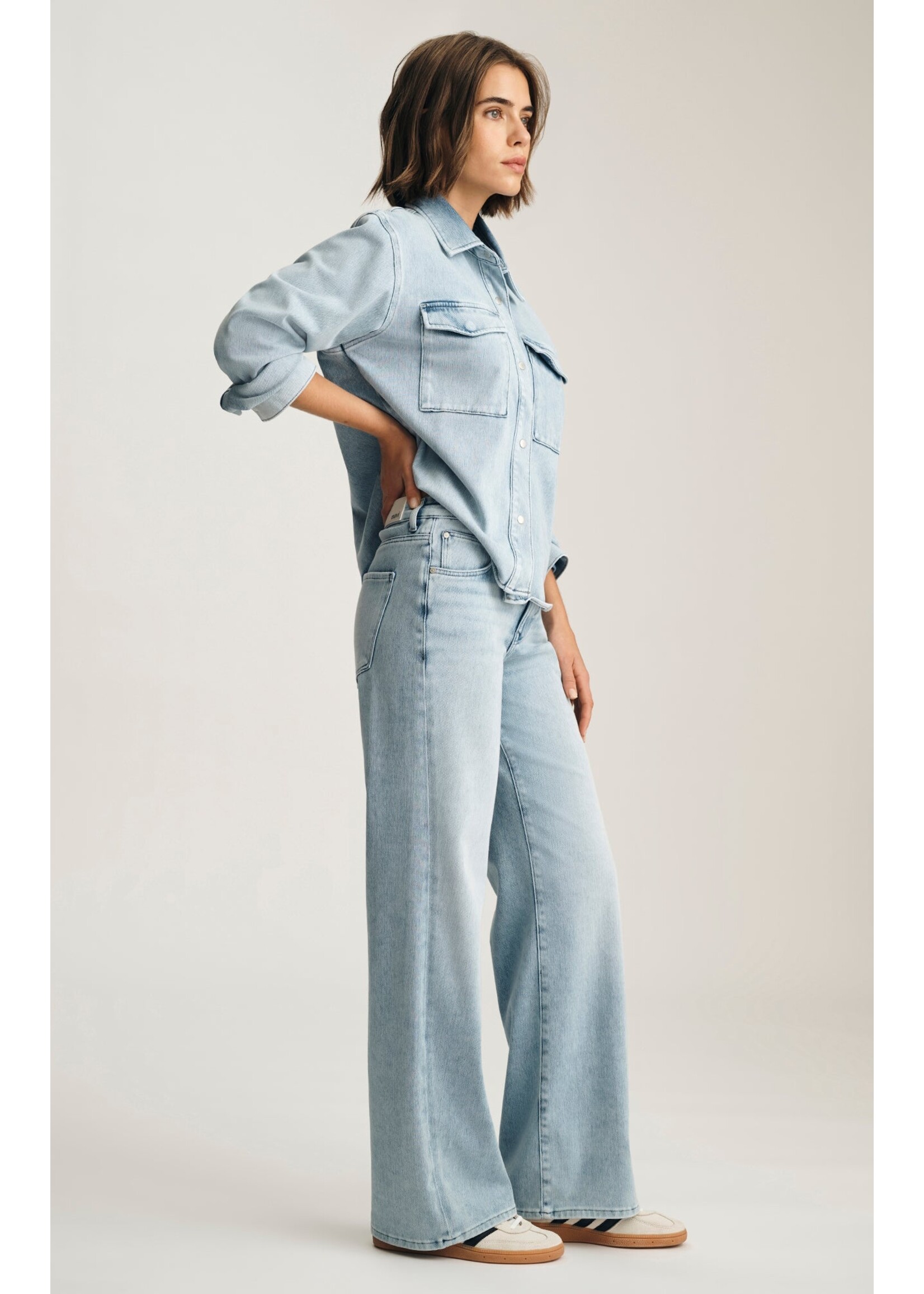 Mavi Mavi Sabrina Wide Leg Jeans - Light Move