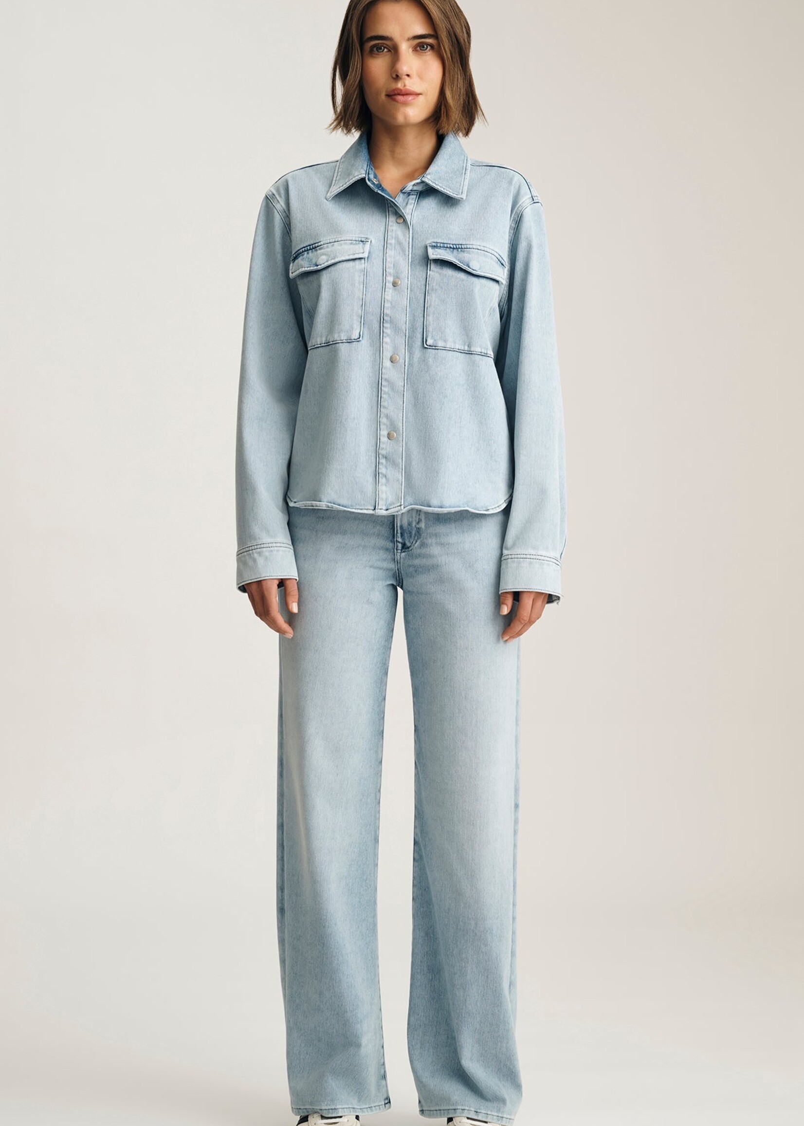 Mavi Mavi Sabrina Wide Leg Jeans - Light Move