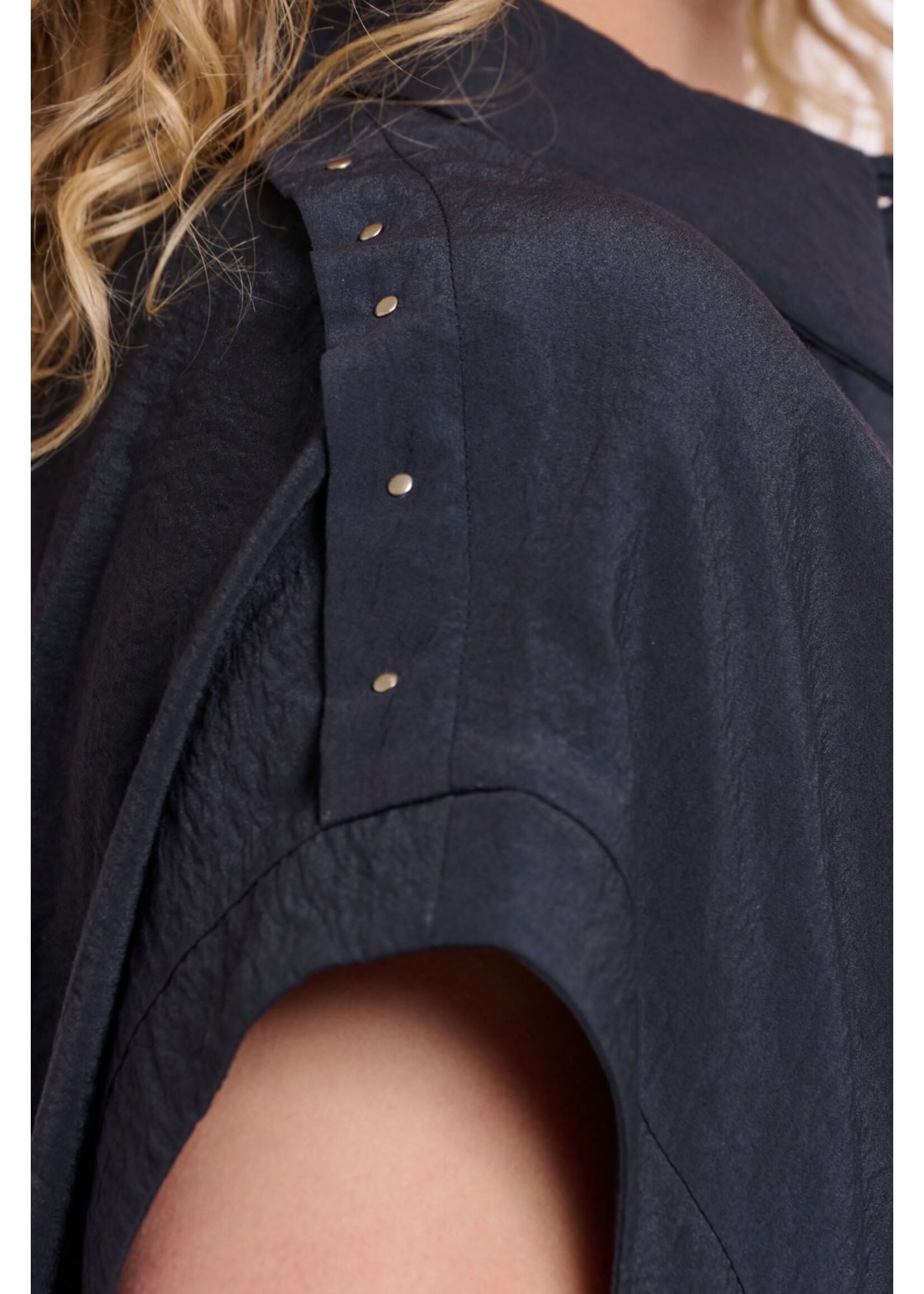 Rino & Pelle Rino & Pelle Haut Imela À Manches Courtes & Carrées - Dark Navy