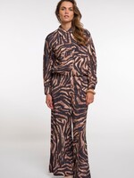 Rino & Pelle Rino & Pelle Darja Wide Leg Trouser - Brown Zebra