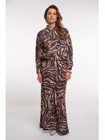 Rino & Pelle Rino & Pelle Pantalon Darja À Jambes Larges - Brown Zebra