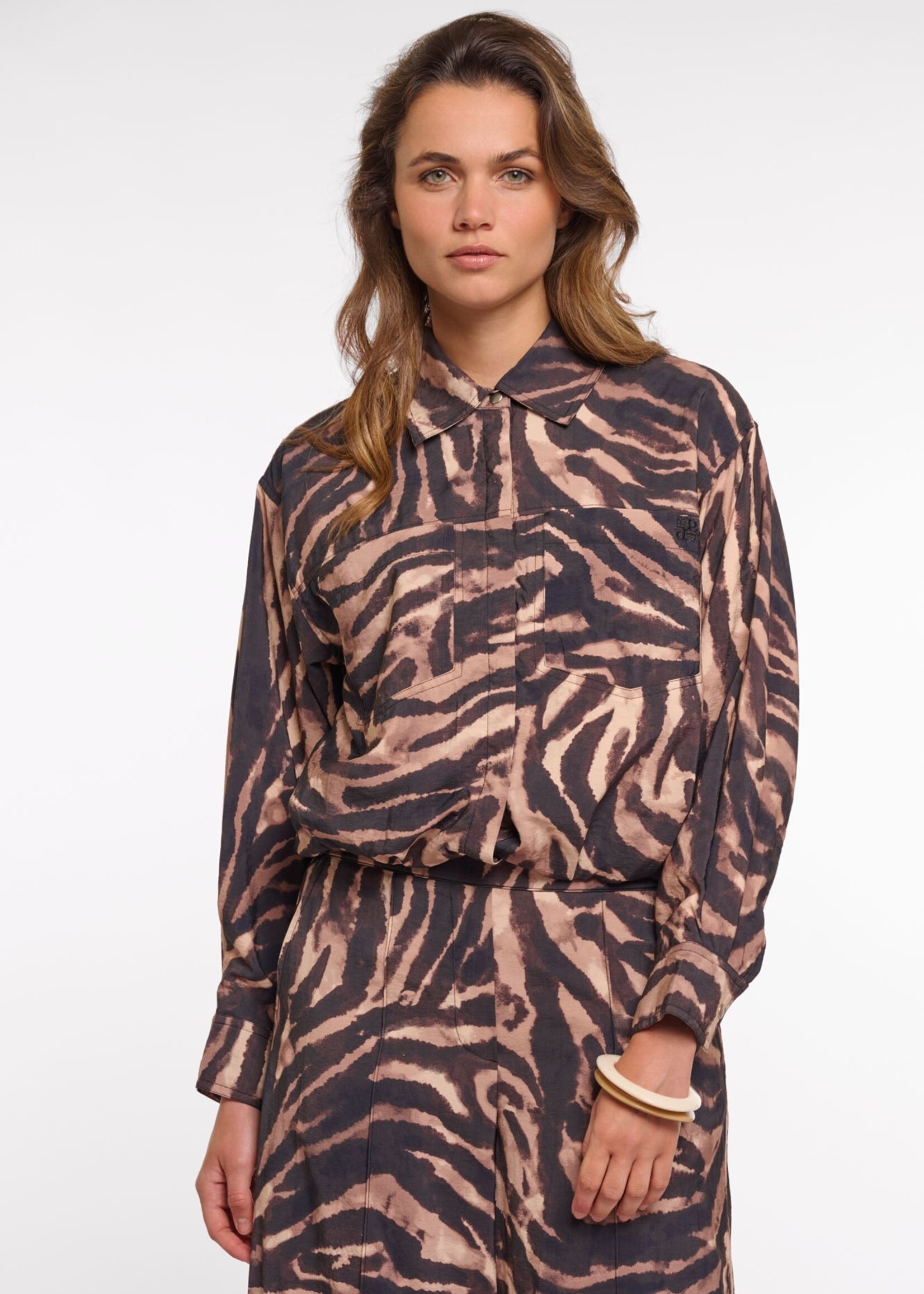 Rino & Pelle Rino & Pelle Auda Blouson Jacket - Brown Zebra
