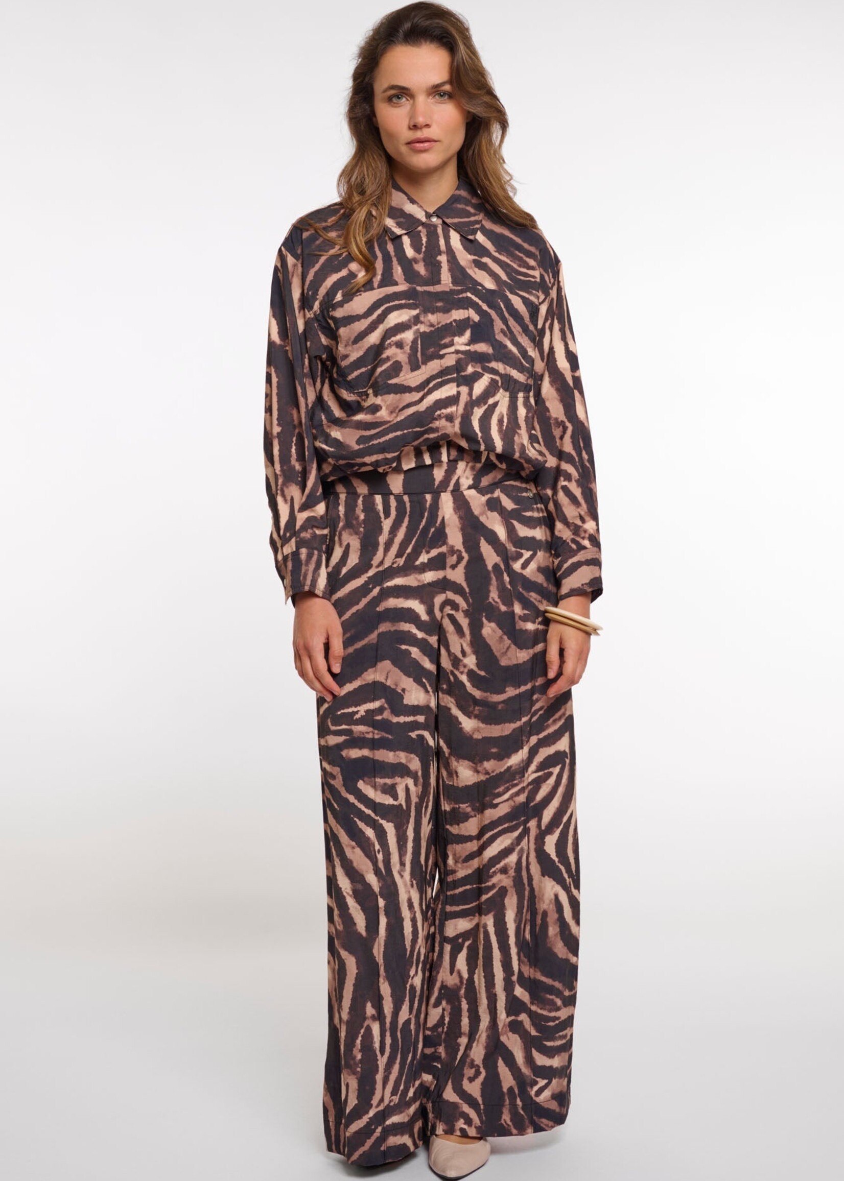 Rino & Pelle Rino & Pelle Veste Blouson Auda - Brown Zebra