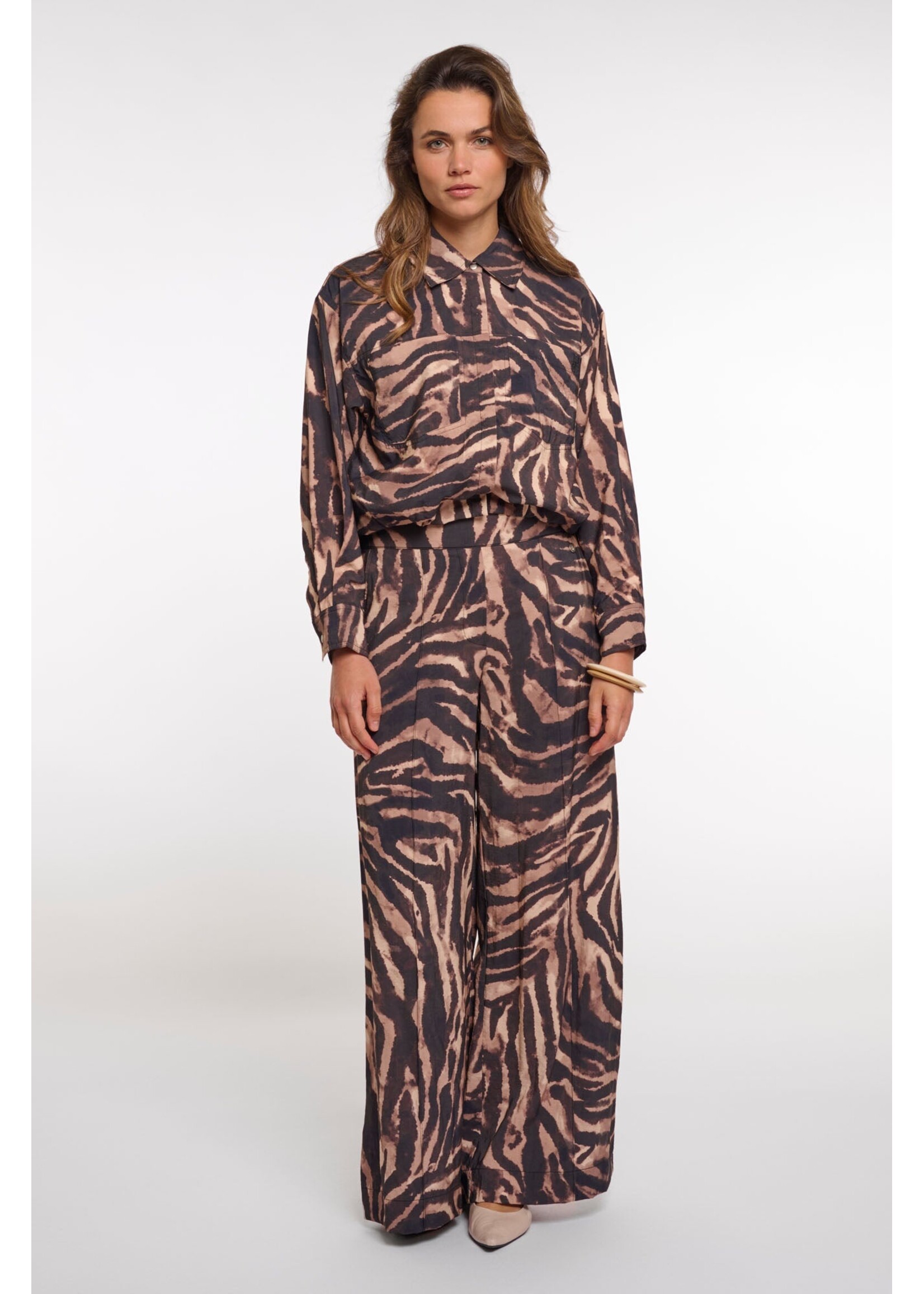 Rino & Pelle Rino & Pelle Auda Blouson Jacket - Brown Zebra