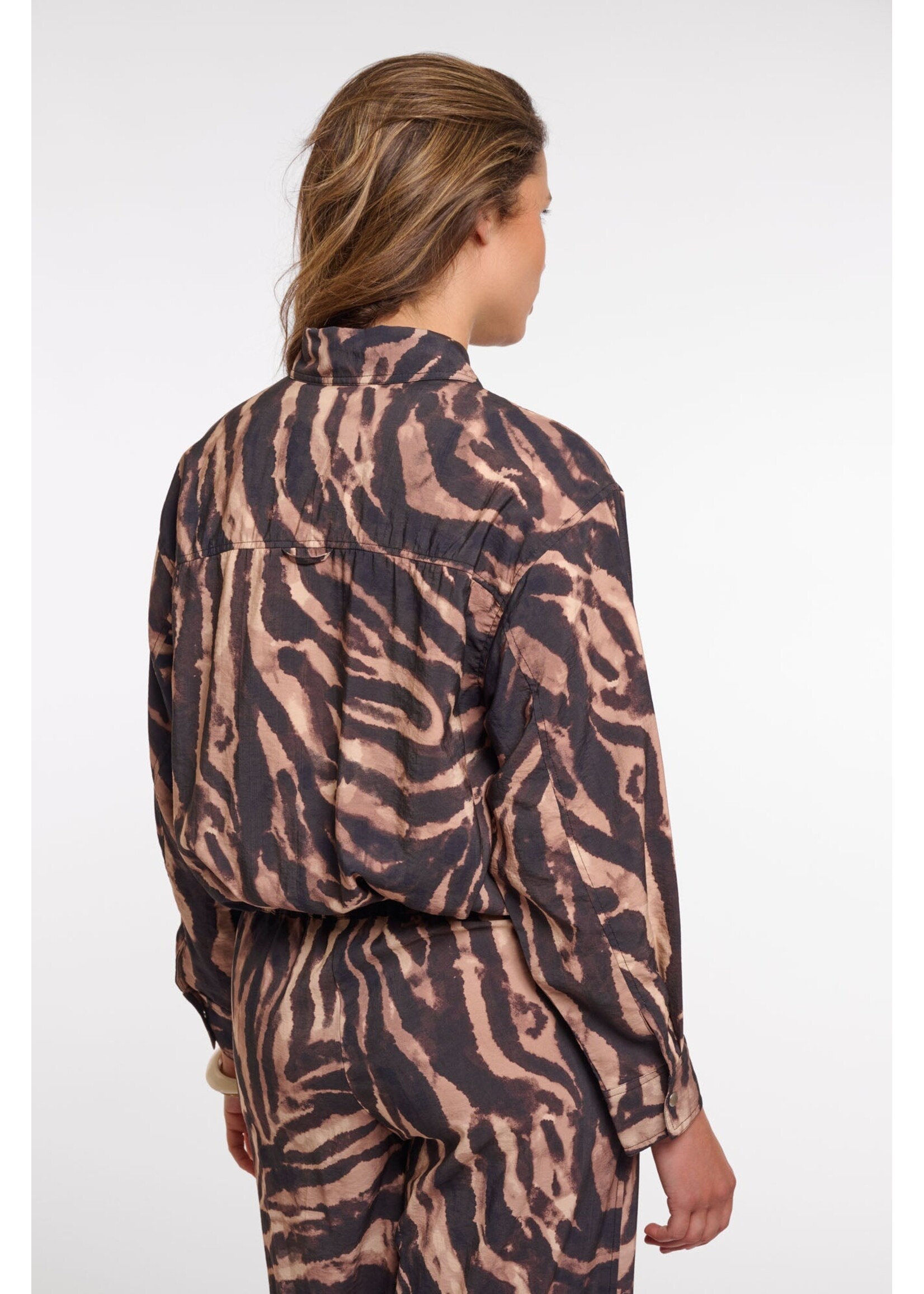 Rino & Pelle Rino & Pelle Auda Blouson Jacket - Brown Zebra