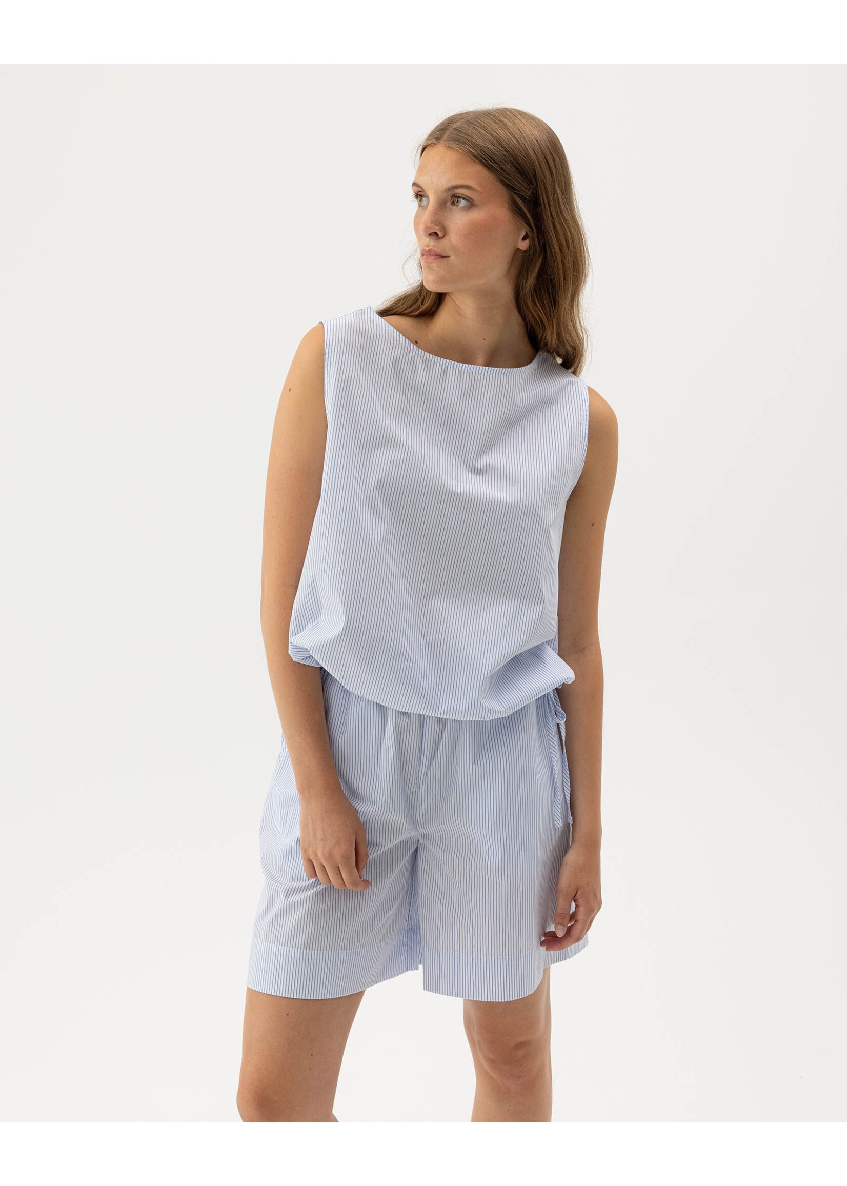 Holebrook Holebrook Marie Shorts - White/Light Blue