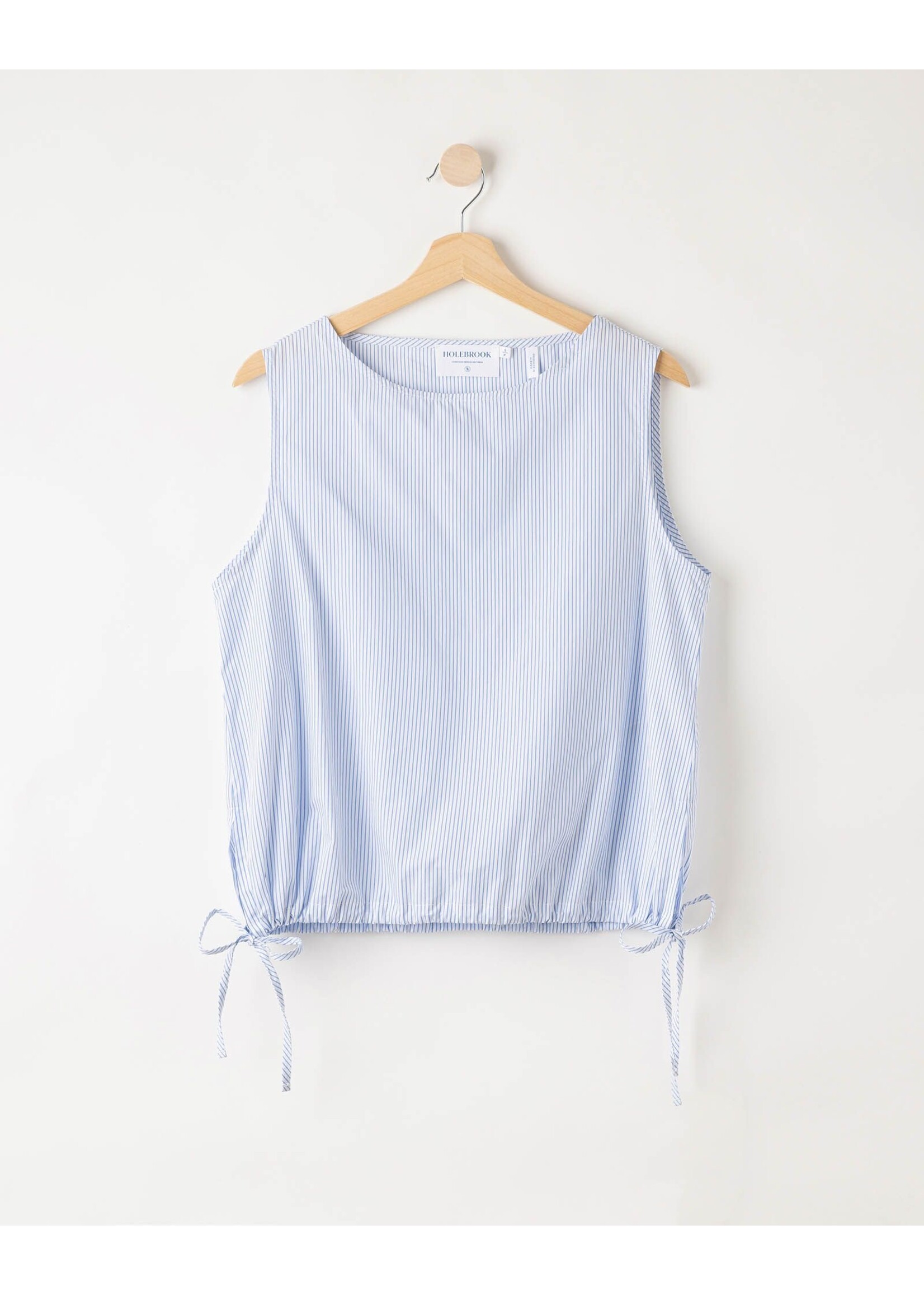Holebrook Holebrook Haut Marie Top - Blanc / Bleu Pale