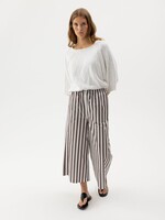 Holebrook Holebrook Marie Wide Pants - Dark Brown/White