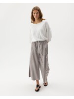 Holebrook Holebrook Pantalon Jambe Large Marie - Brun / Blanc