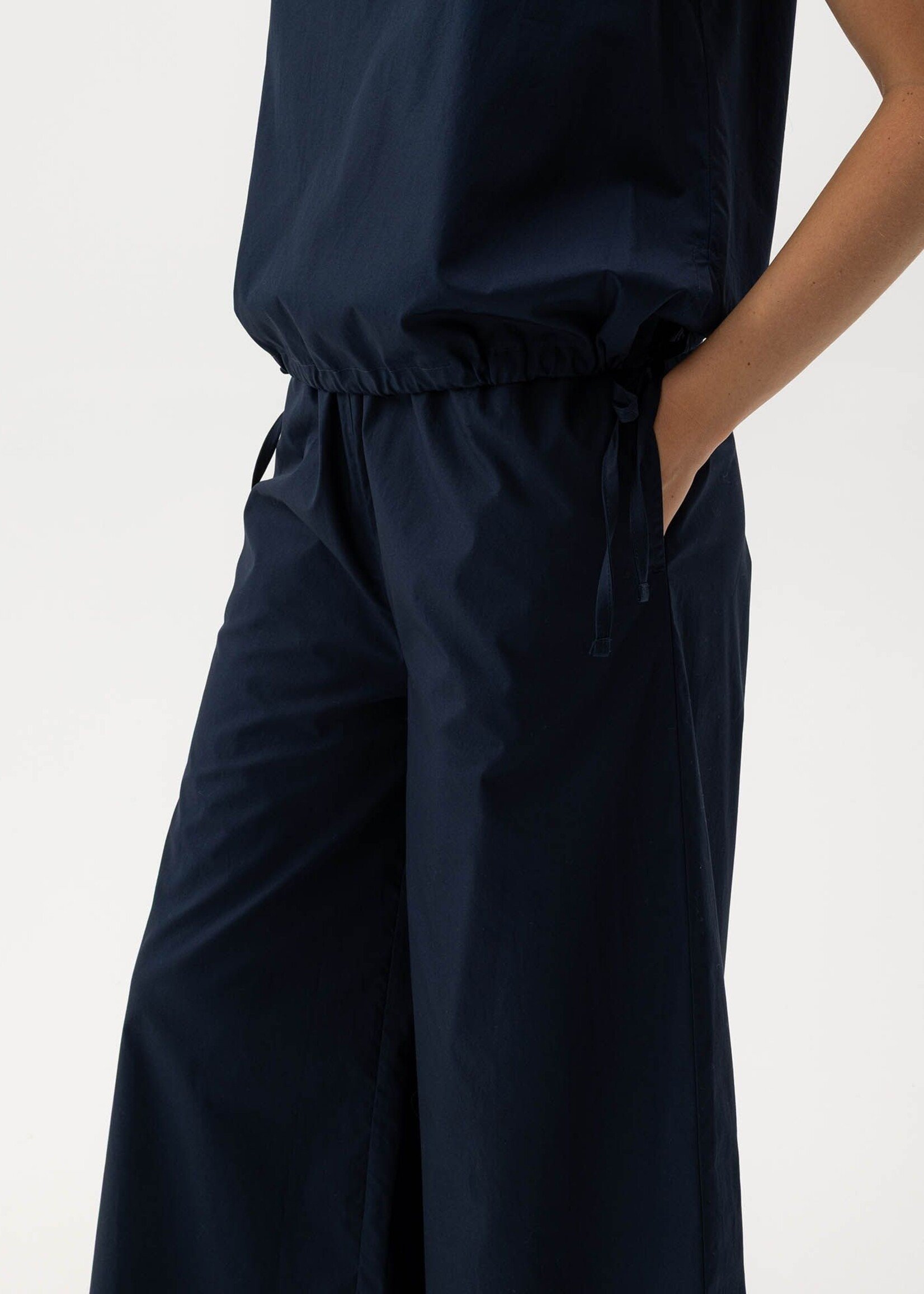 Holebrook Holebrook Pantalon Jambe Large Marie - Marine