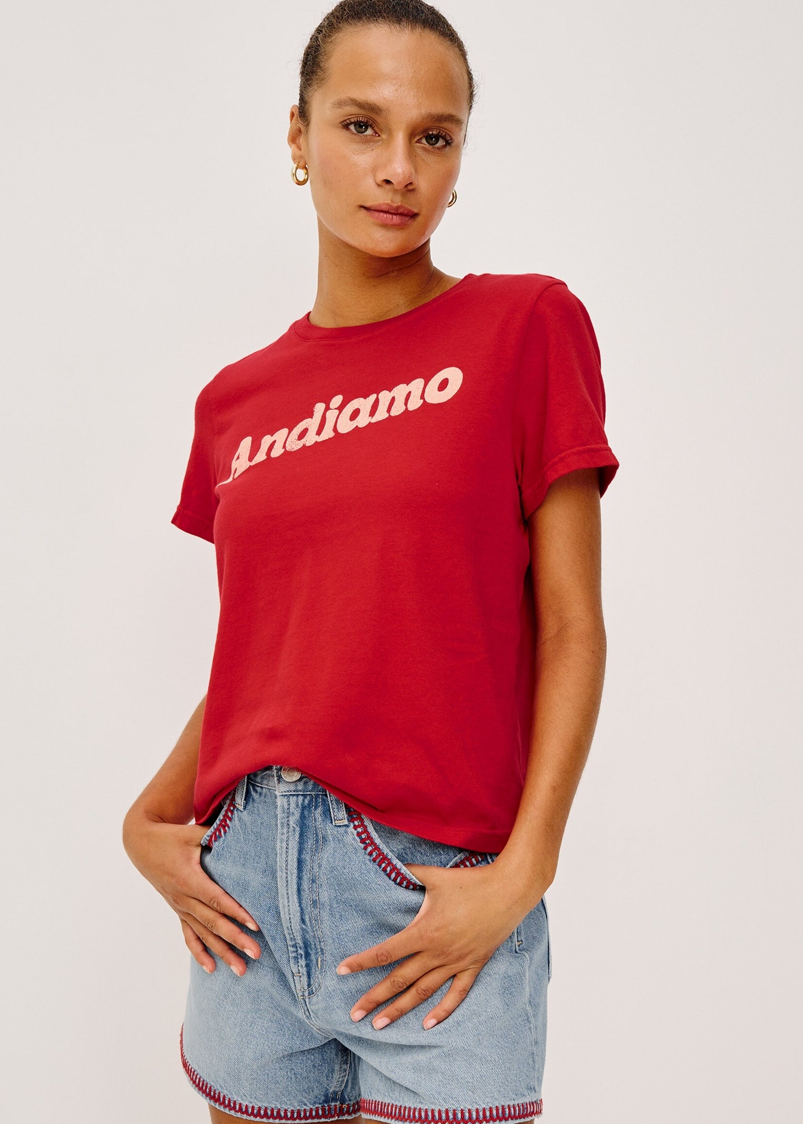 Rails Rails X GIADZY The Classic Crew Tee - Andiamo Tomato