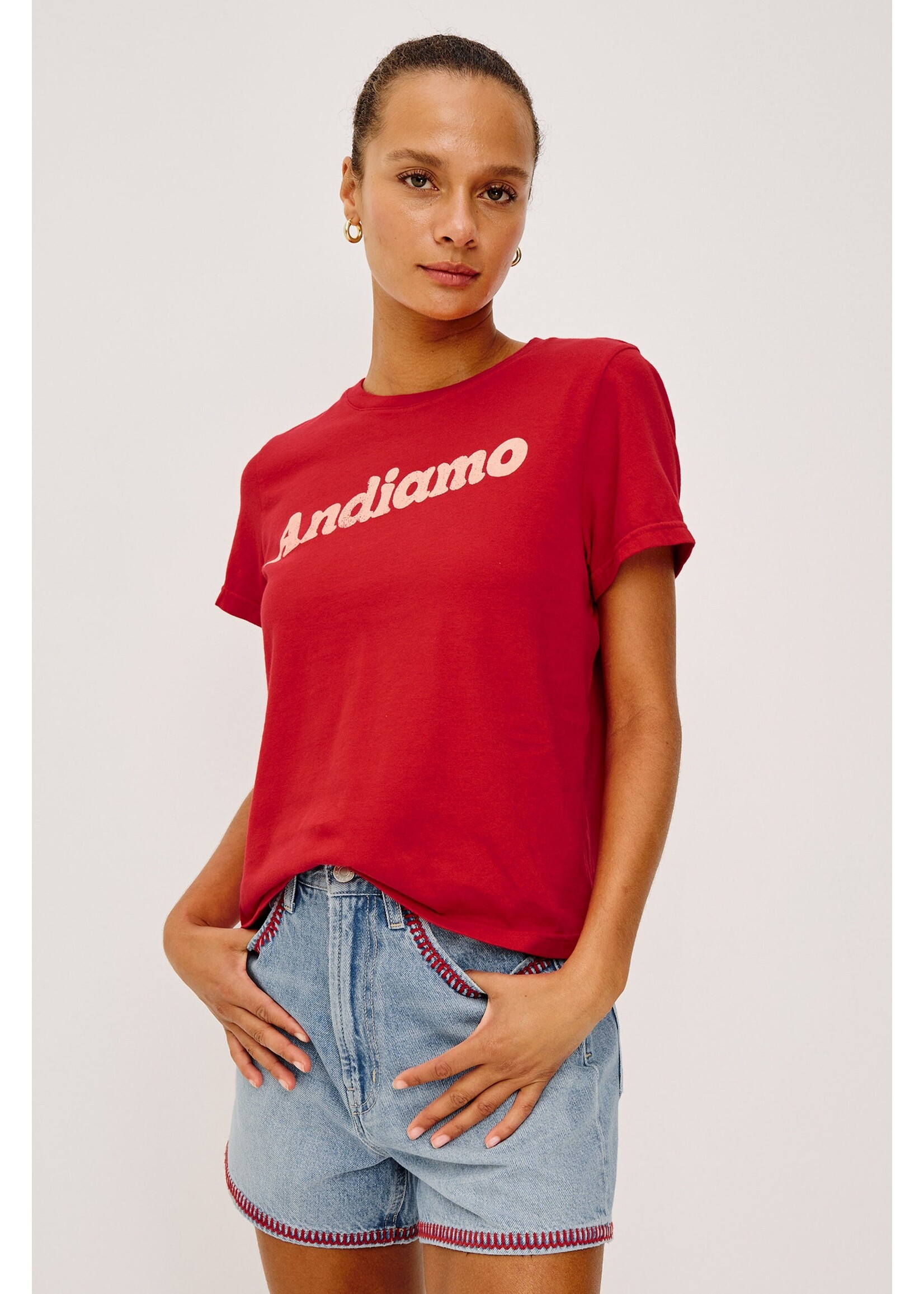 Rails Rails X GIADZY The Classic Crew Tee - Andiamo Tomato
