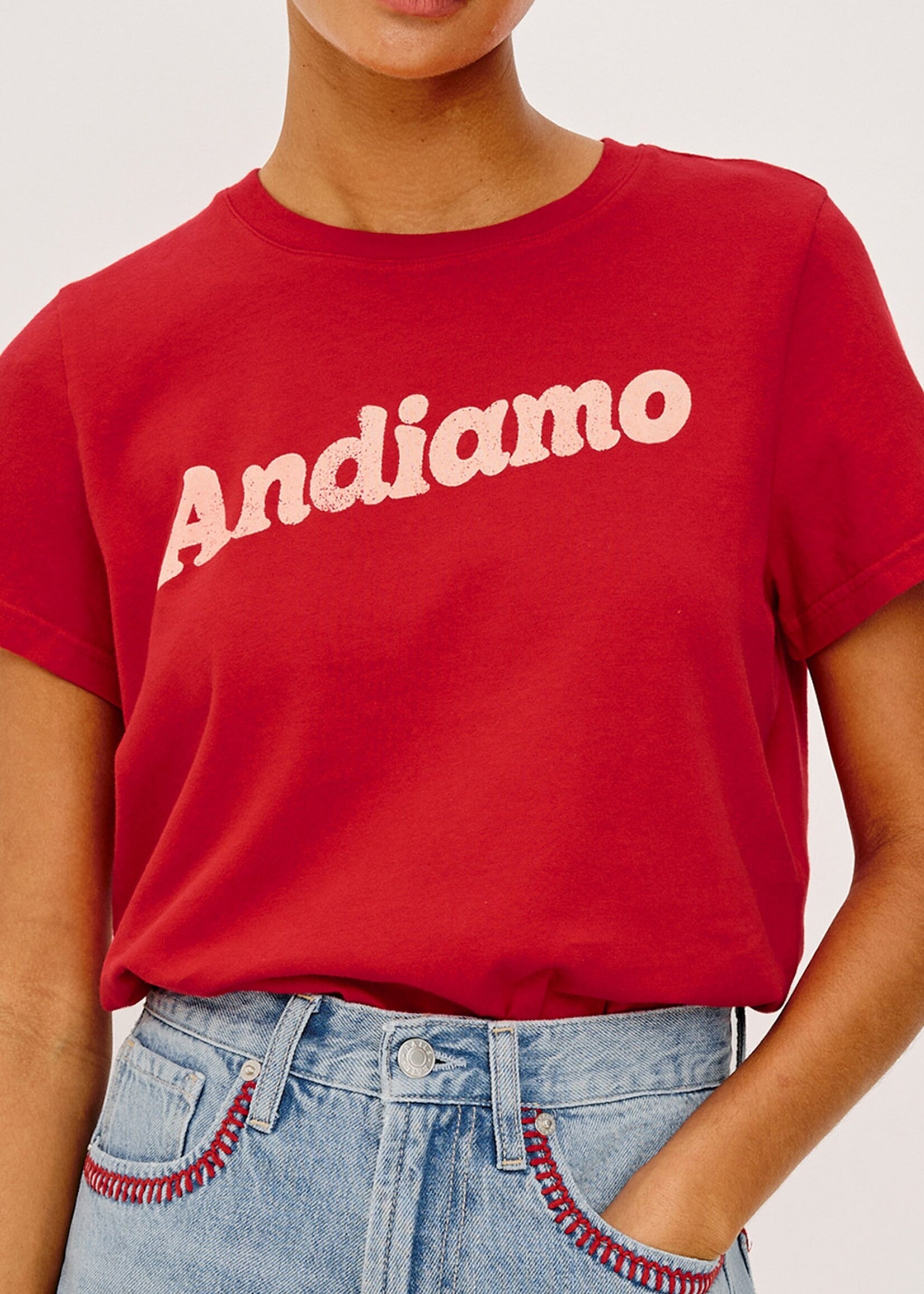 Rails Rails X GIADZY The Classic Crew Tee - Andiamo Tomato