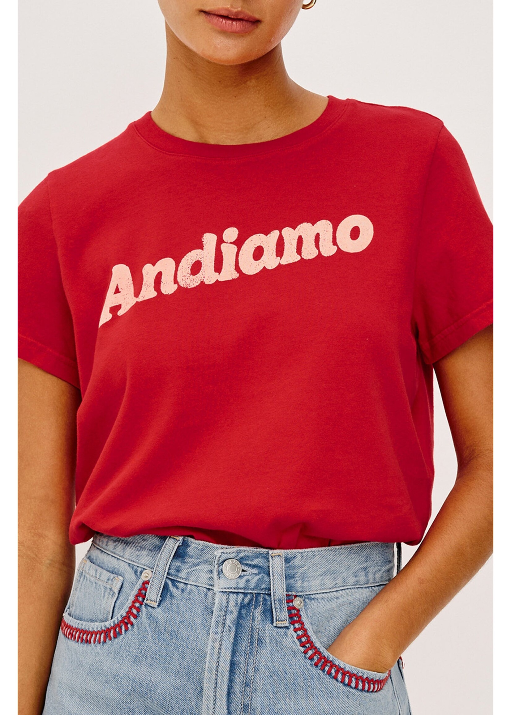 Rails Rails X GIADZY The Classic Crew Tee - Andiamo Tomato