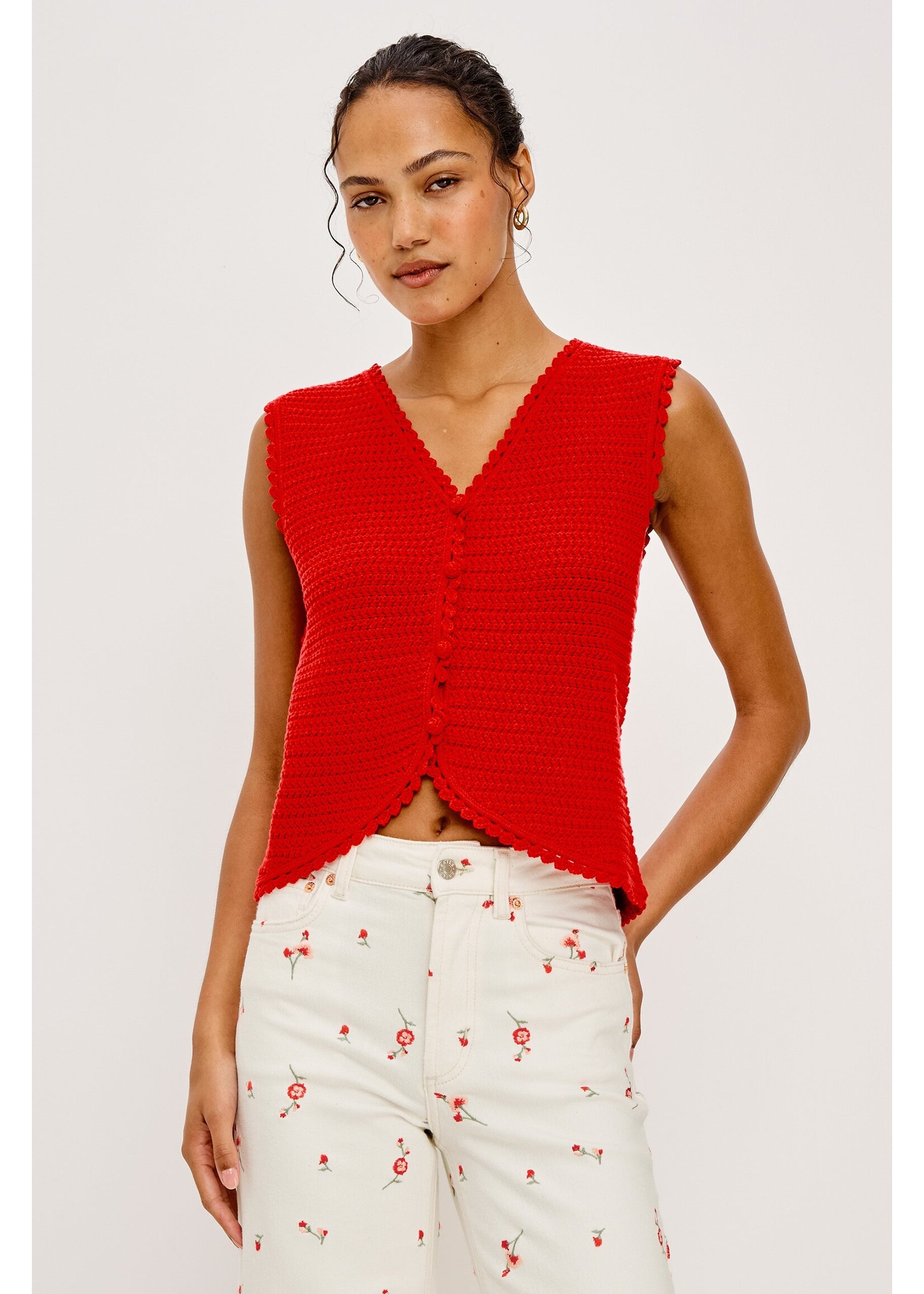 Rails Rails Calypso Knit Vest - Scarlet
