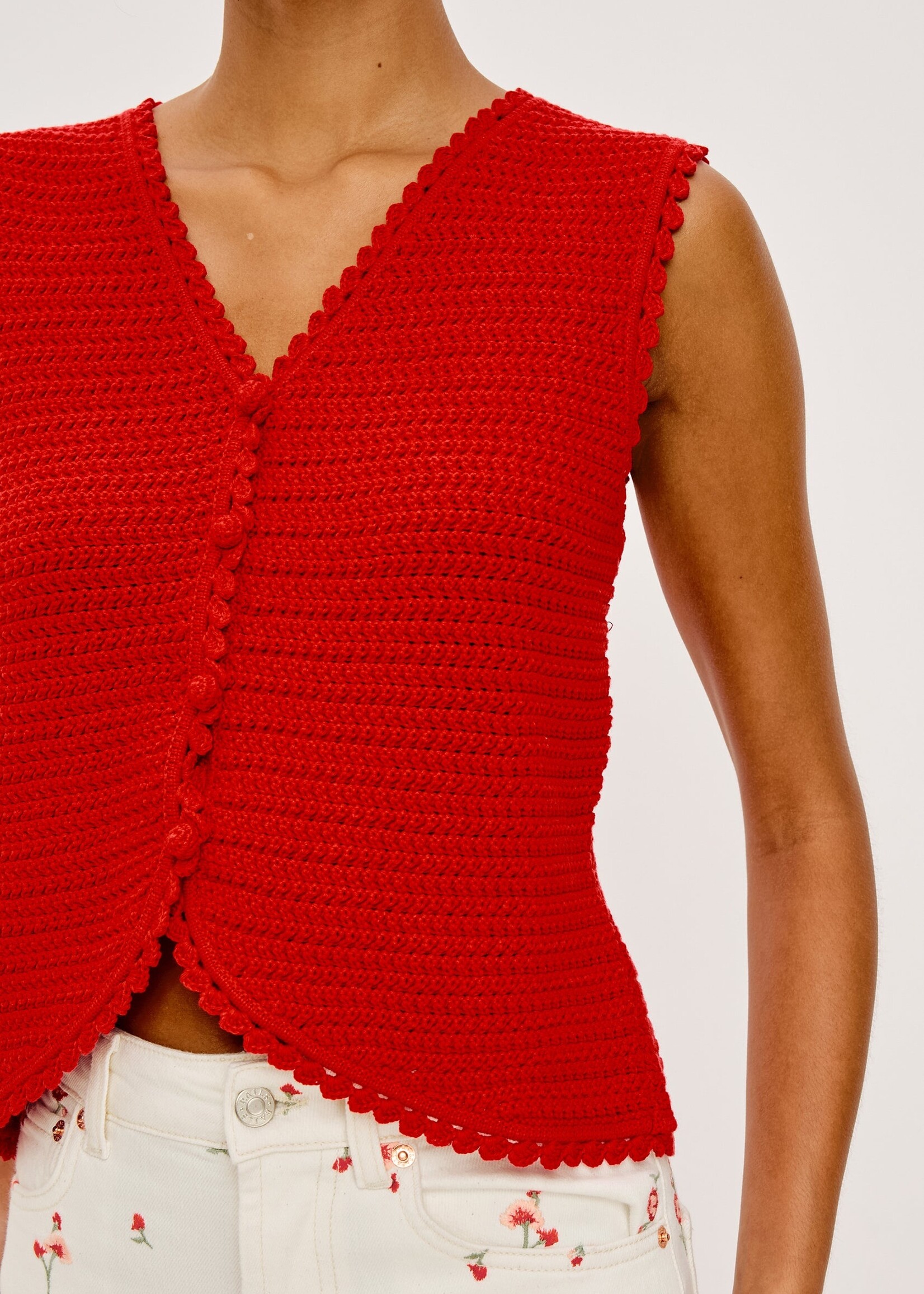 Rails Rails Calypso Knit Vest - Scarlet