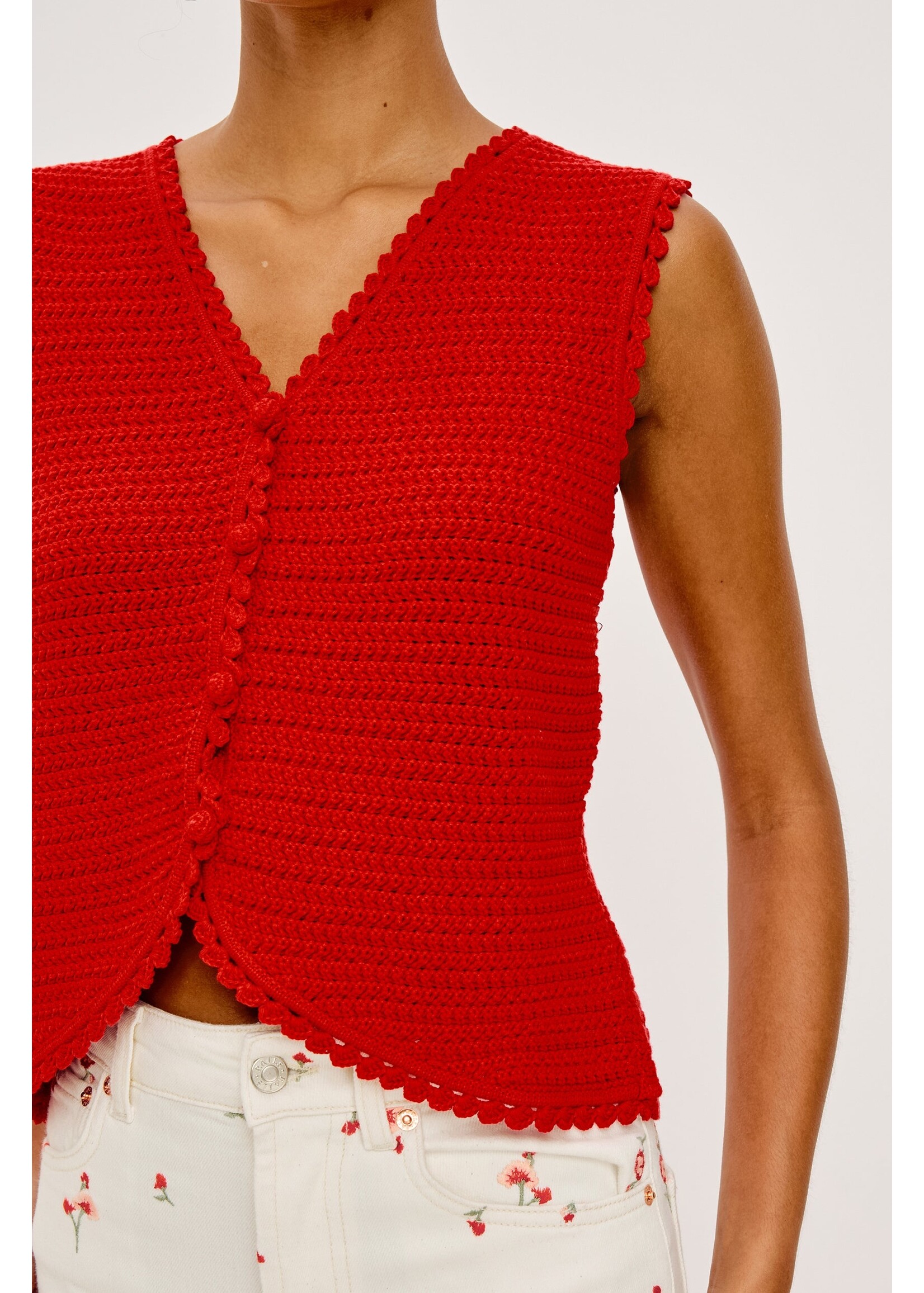 Rails Rails Veste en Tricot Calypso - Scarlet