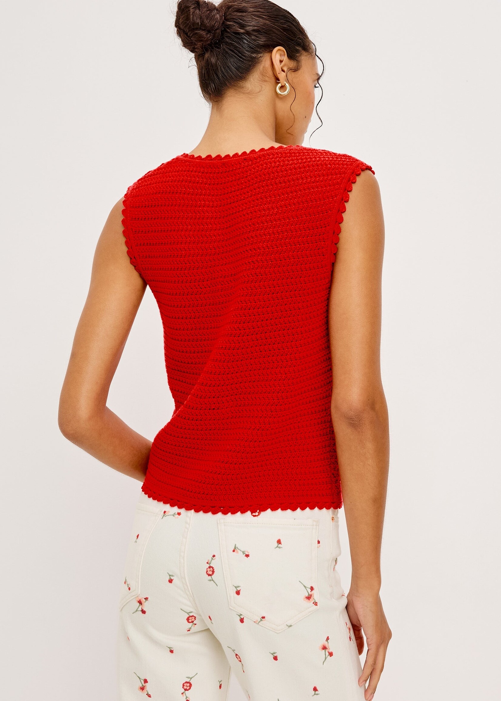 Rails Rails Veste en Tricot Calypso - Scarlet